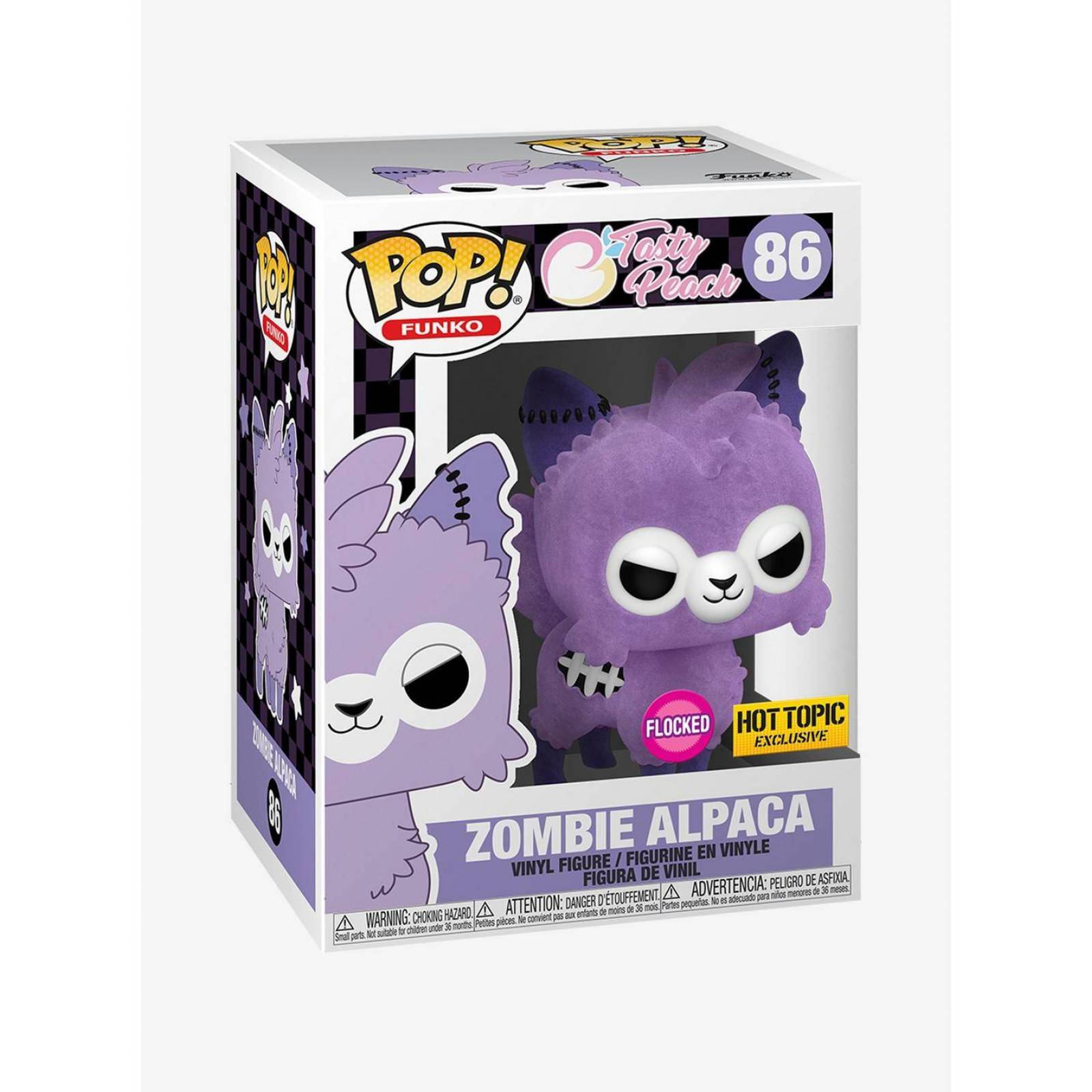 Funko Pop Tasty Peach Zombie Alpaca 86 Flocked Hot Topic