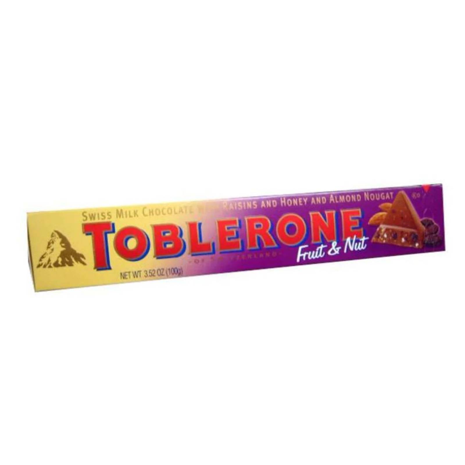 2 Toblerone Chocolate Leche Frutas y Nueces IMPORTADO