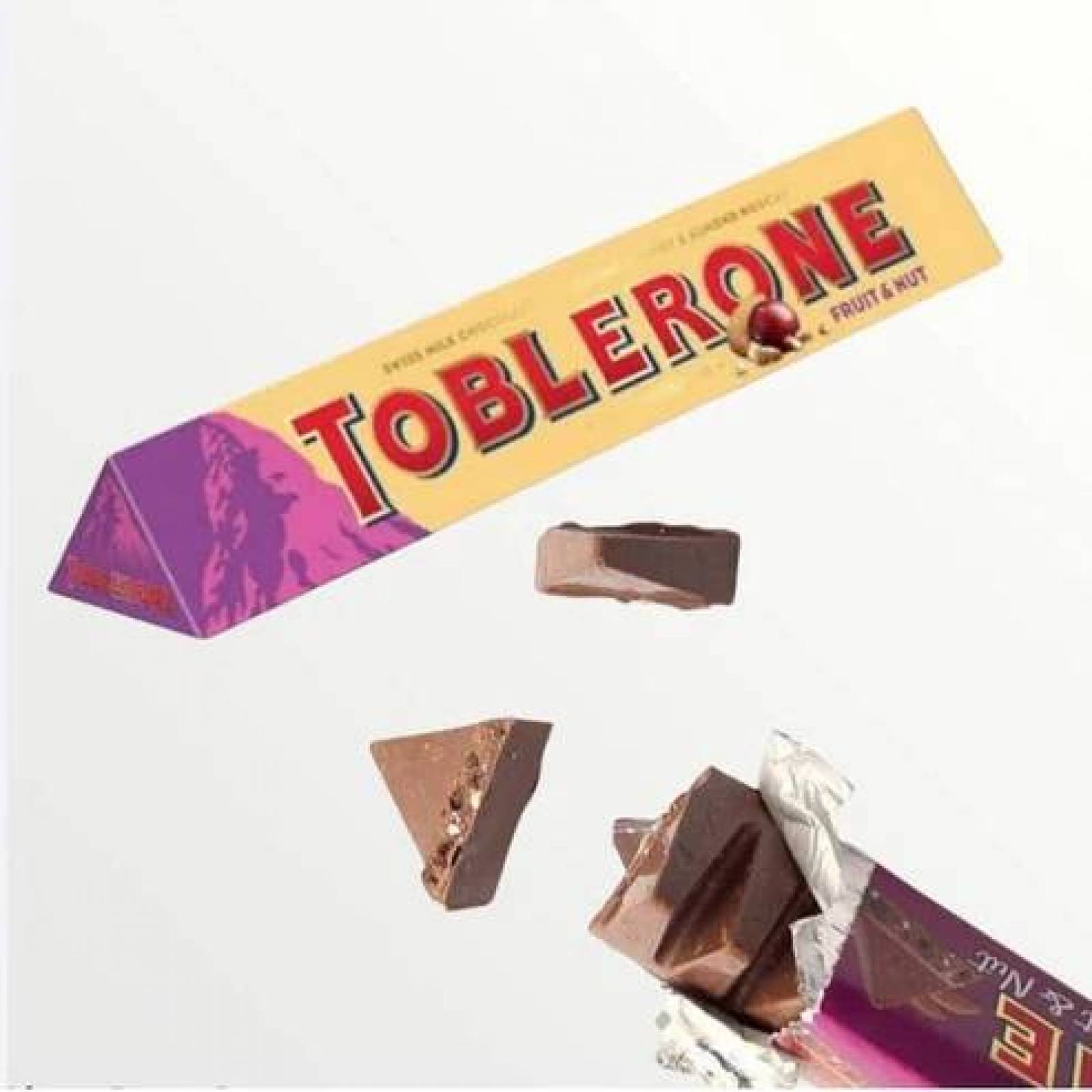 2 Toblerone Chocolate Leche Frutas y Nueces IMPORTADO