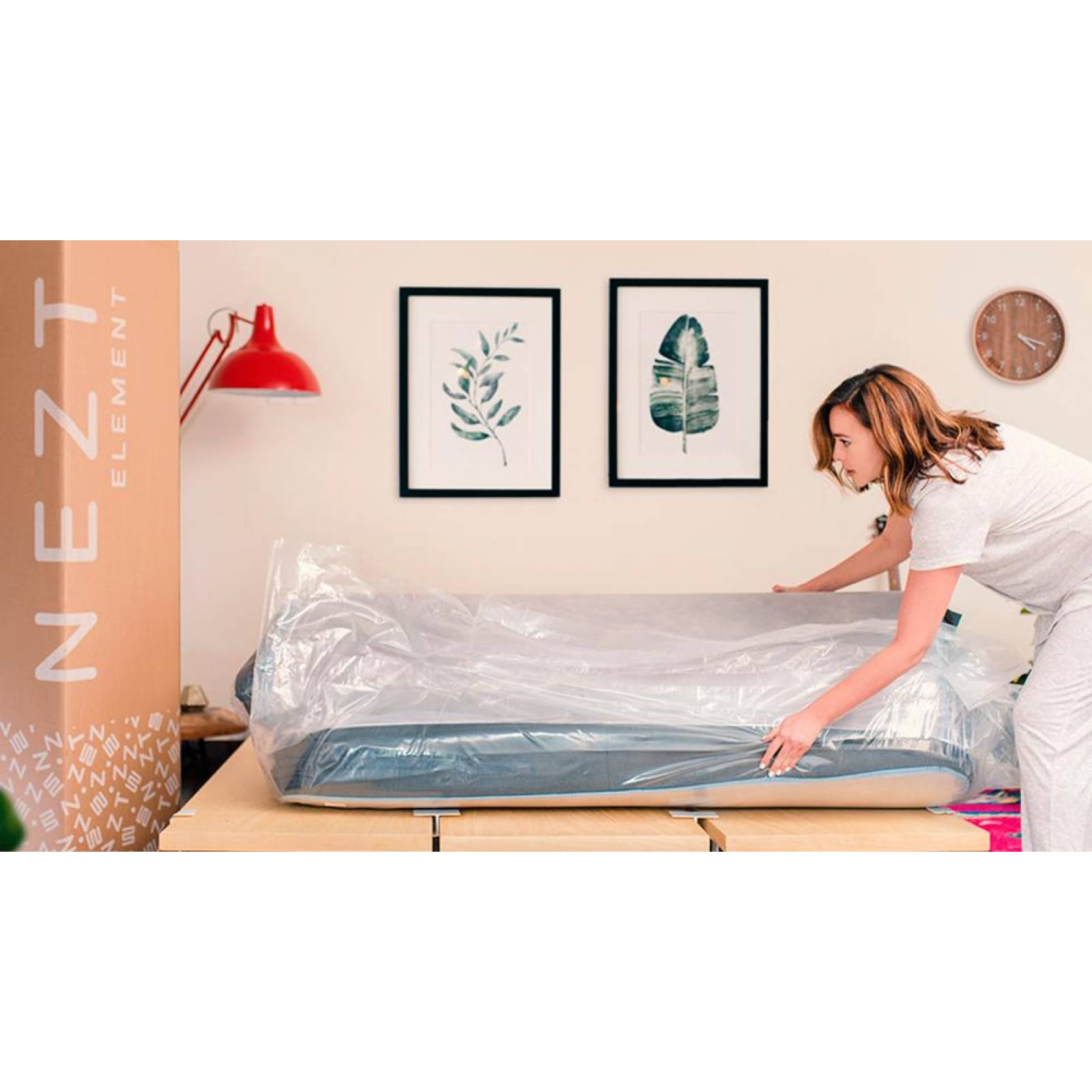 Colchón Nezt Element King (Semi Firme) - Blanco 
