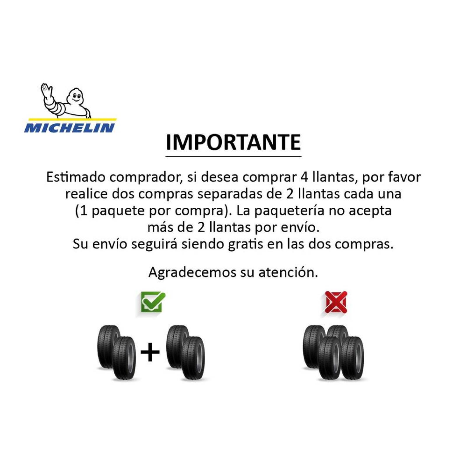 Llanta 215/65R15 Michelin Energy XM2+ 96H 