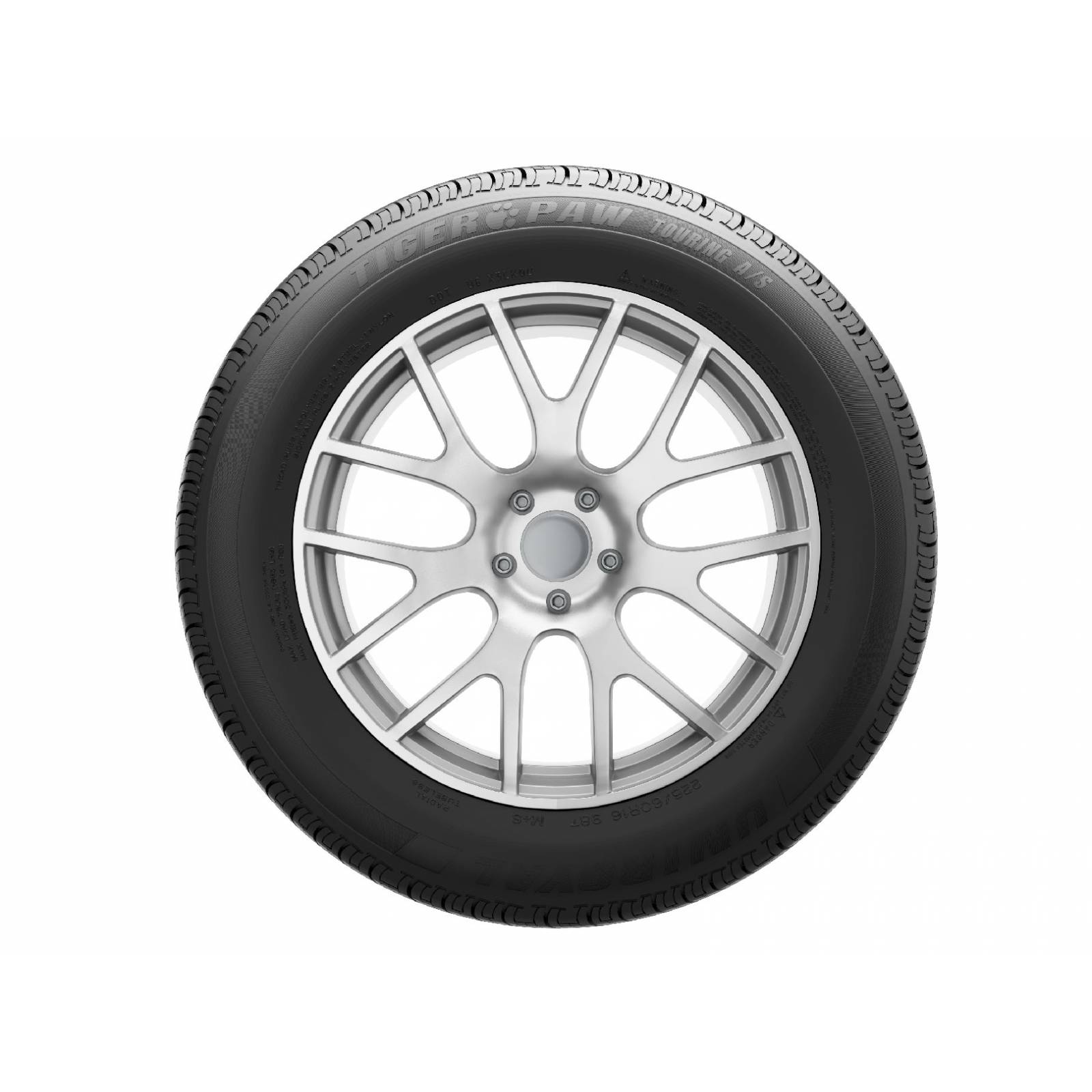 Paquete 2 llantas 225/60R17 UNIROYAL TIGER PAW TOURING A/S 99V