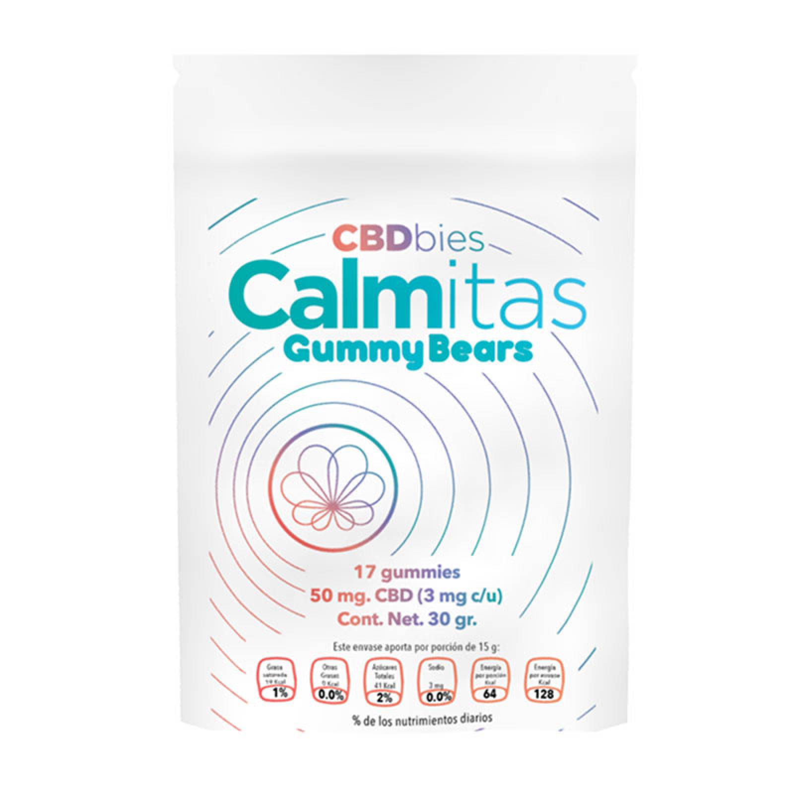 Calmitas Gummy Bears 50mg CBD (3mg c/u) 30 gr - CBDbies