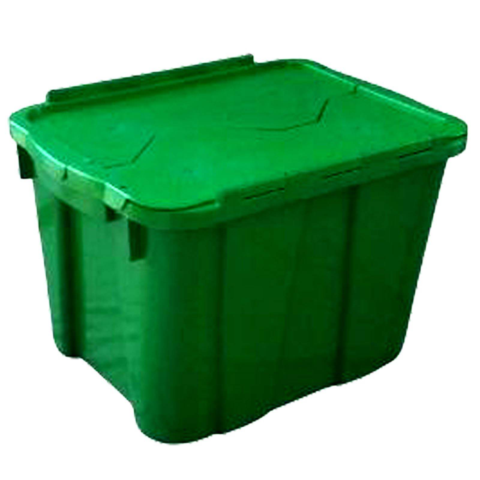4 Cajas de Plastico 30 litros Verde - Peyo