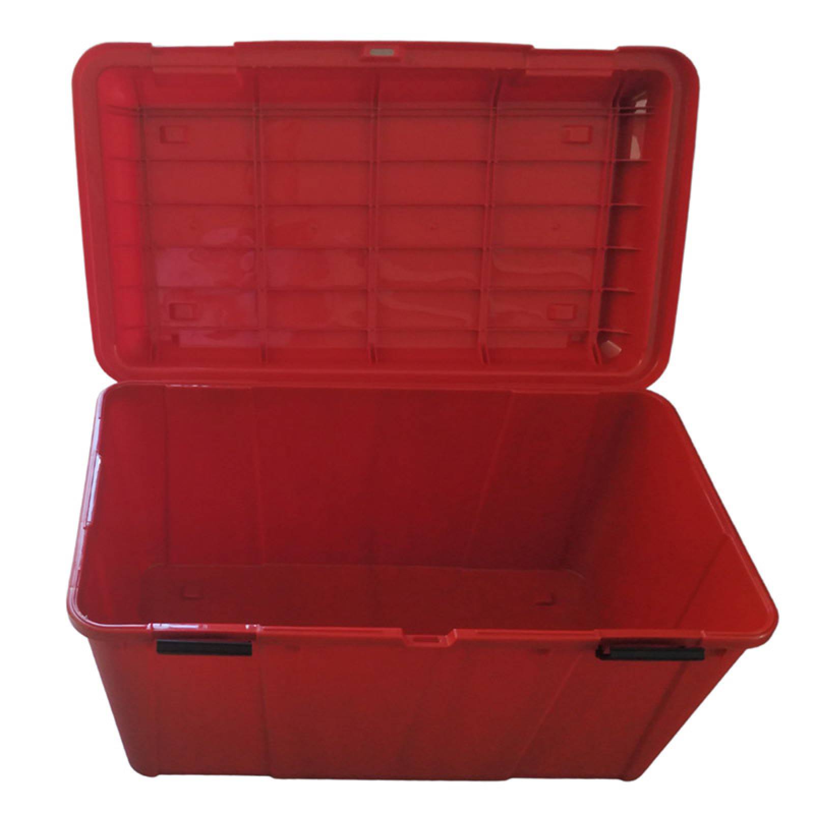 2 Cajas de Plastico 130 litros Roja Hercules - PEYO