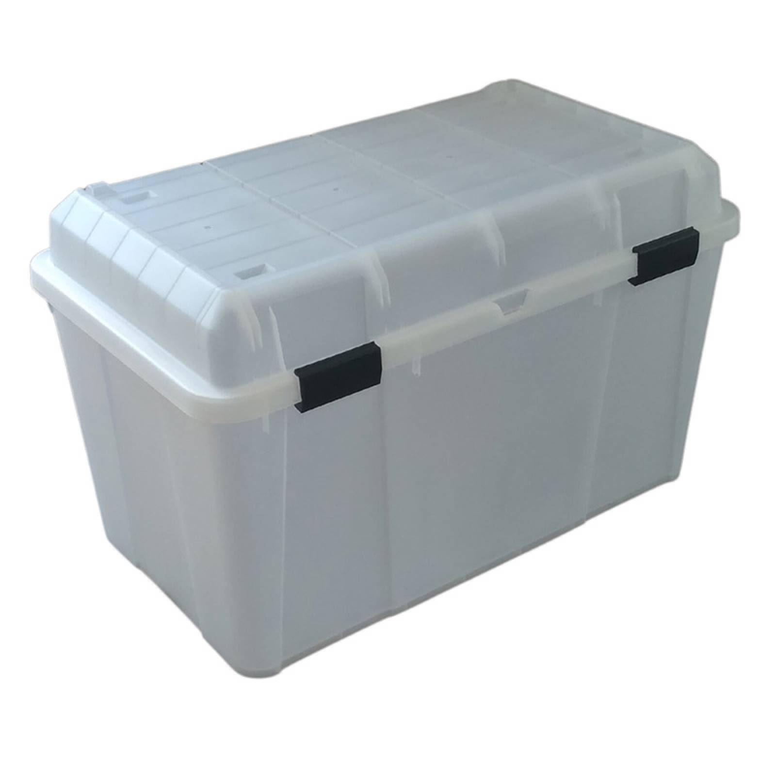 2 Cajas de Plastico 130 litros Transparente Hercules - PEYO