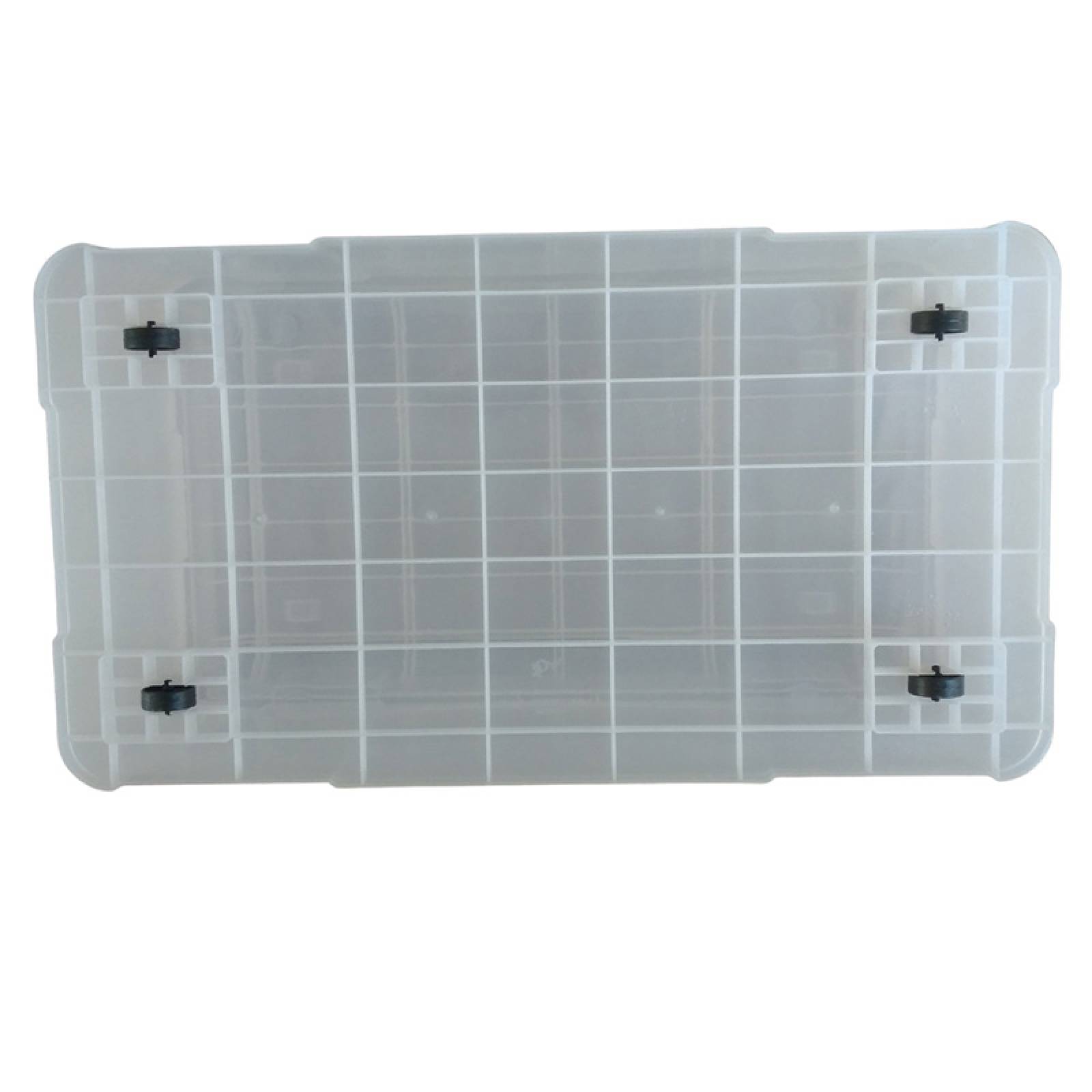 2 Cajas de Plastico 130 litros Transparente Hercules - PEYO