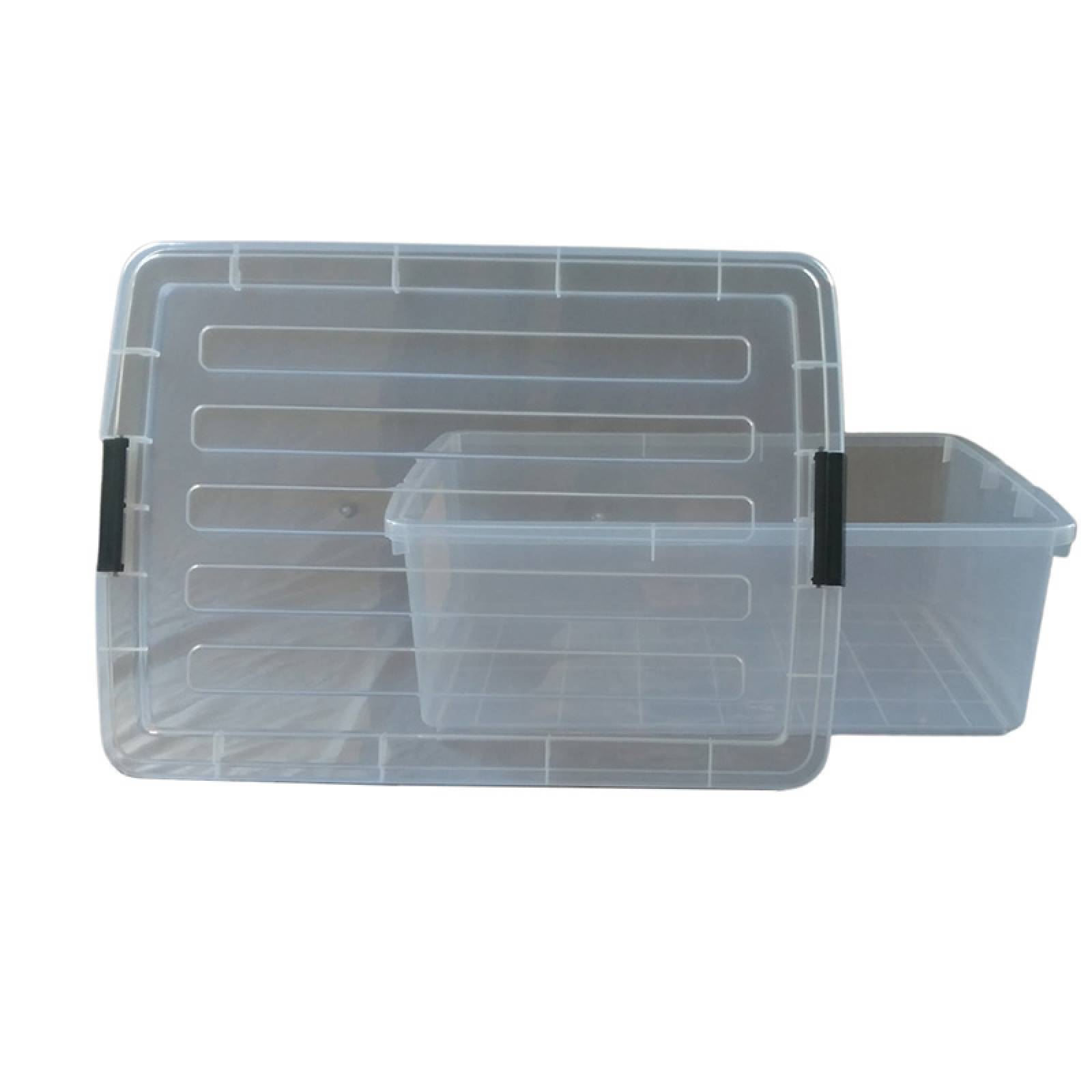 Caja de Plastico 32 litros Transparente Goliat - PEYO