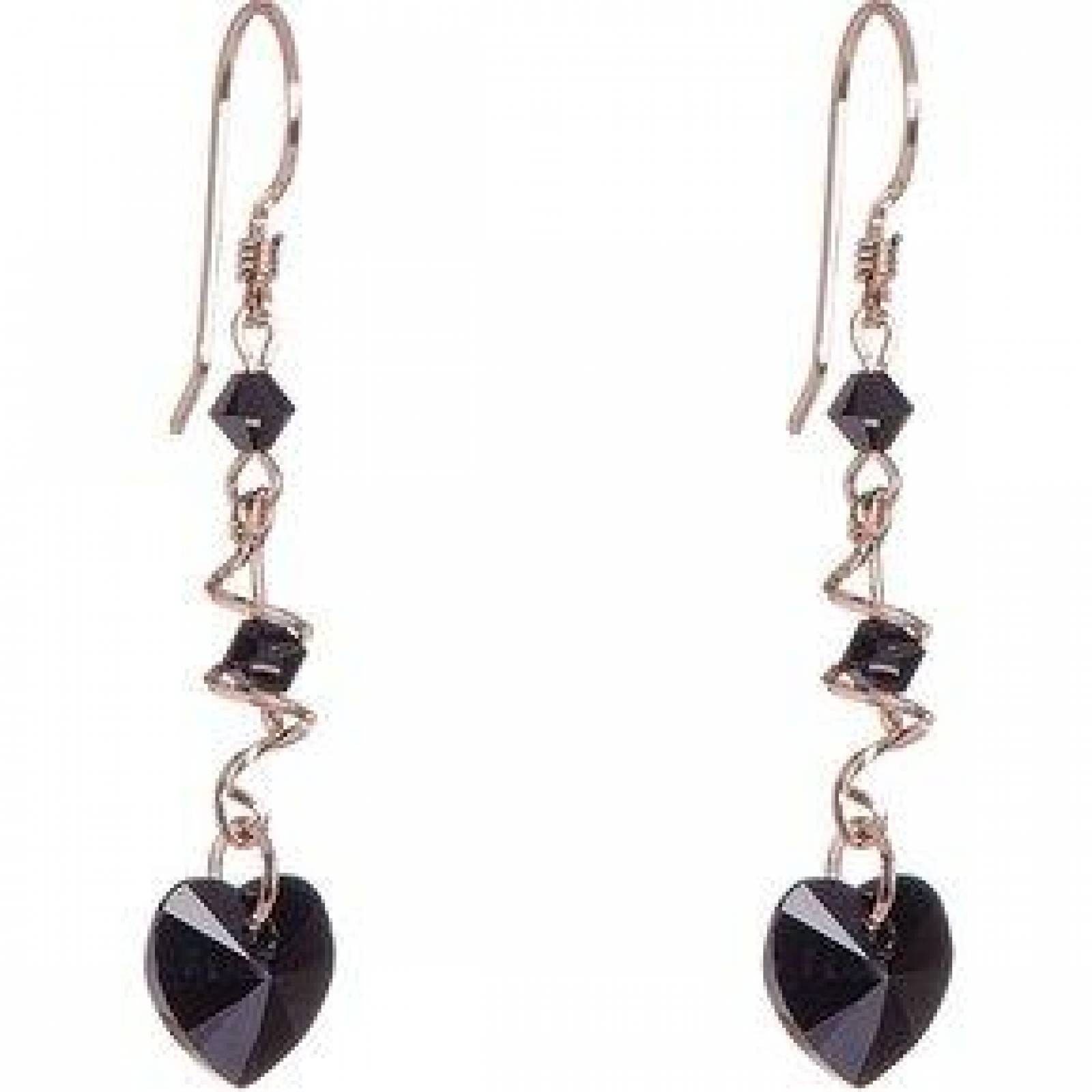 Aretes con Cristal Swarovski en Aleacion con Oro 18k Jands 