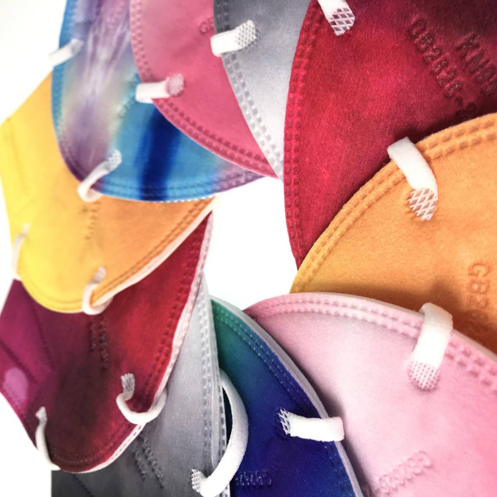 Kn95 Difuminados Cubrebocas Tomods 10pz Colores Adulto