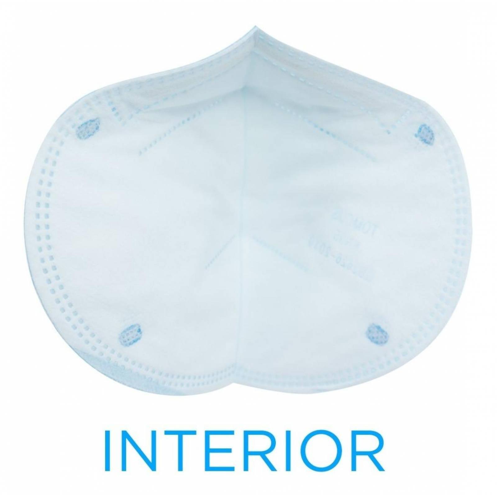 Kn95 Mascarillas Cubrebocas Lavables Caja10pz Colores Tomods Azul cielo Azul Cielo