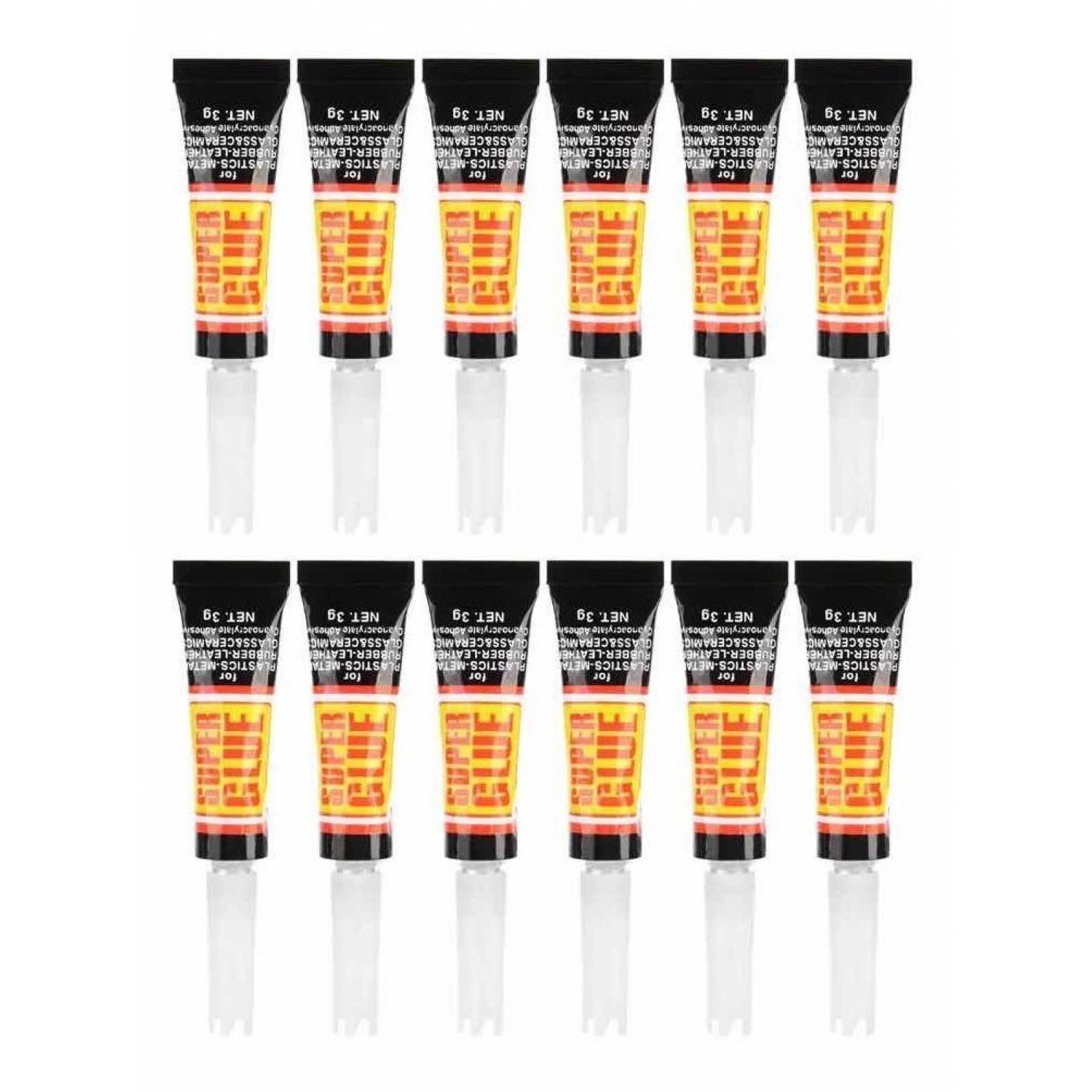 Pegamento Transparente Super Glue Liquido Muy Fuerte 12pzs