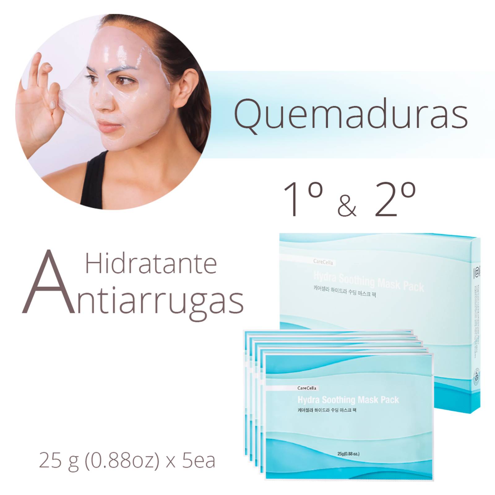 Mascarillas Facial Hidratante para piel seca 1 pz 
