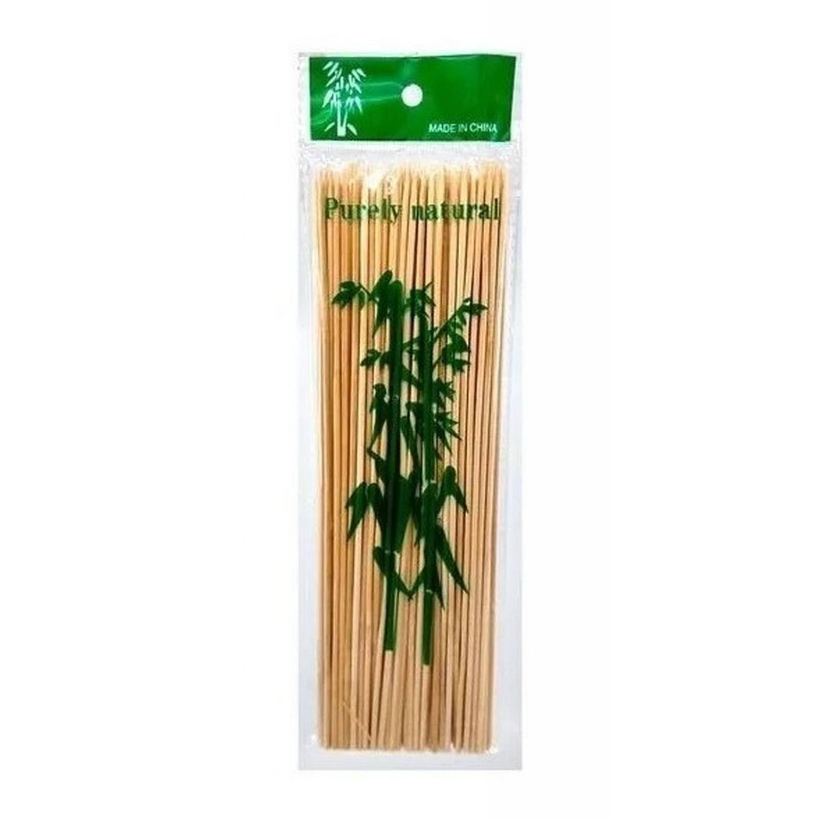 Palillos Para Brochetas Palo De Bambú Madera 30cm 90pzs 