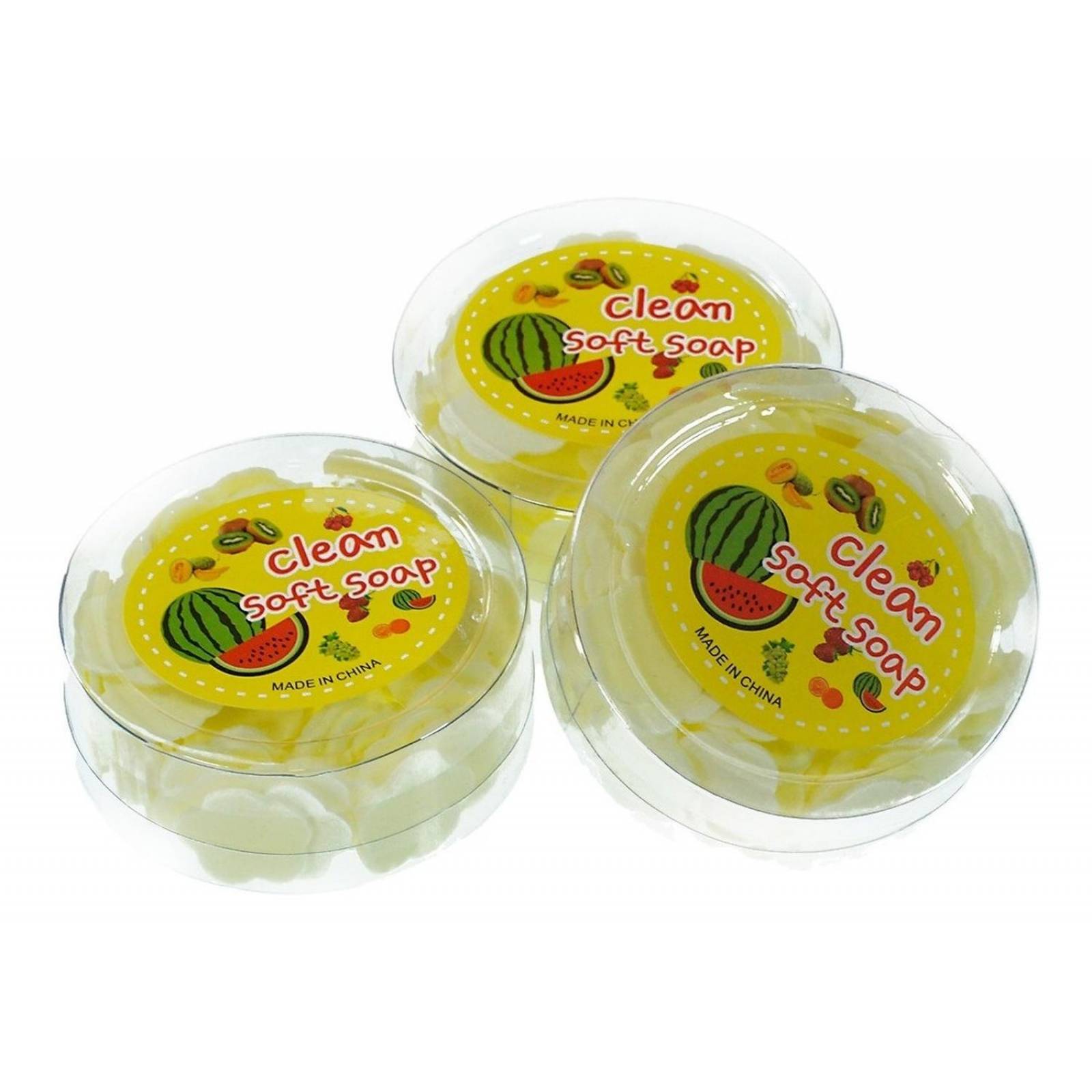 Láminas De Jabón Para Manos Papel Jabon Portátil 6pzs Sandia