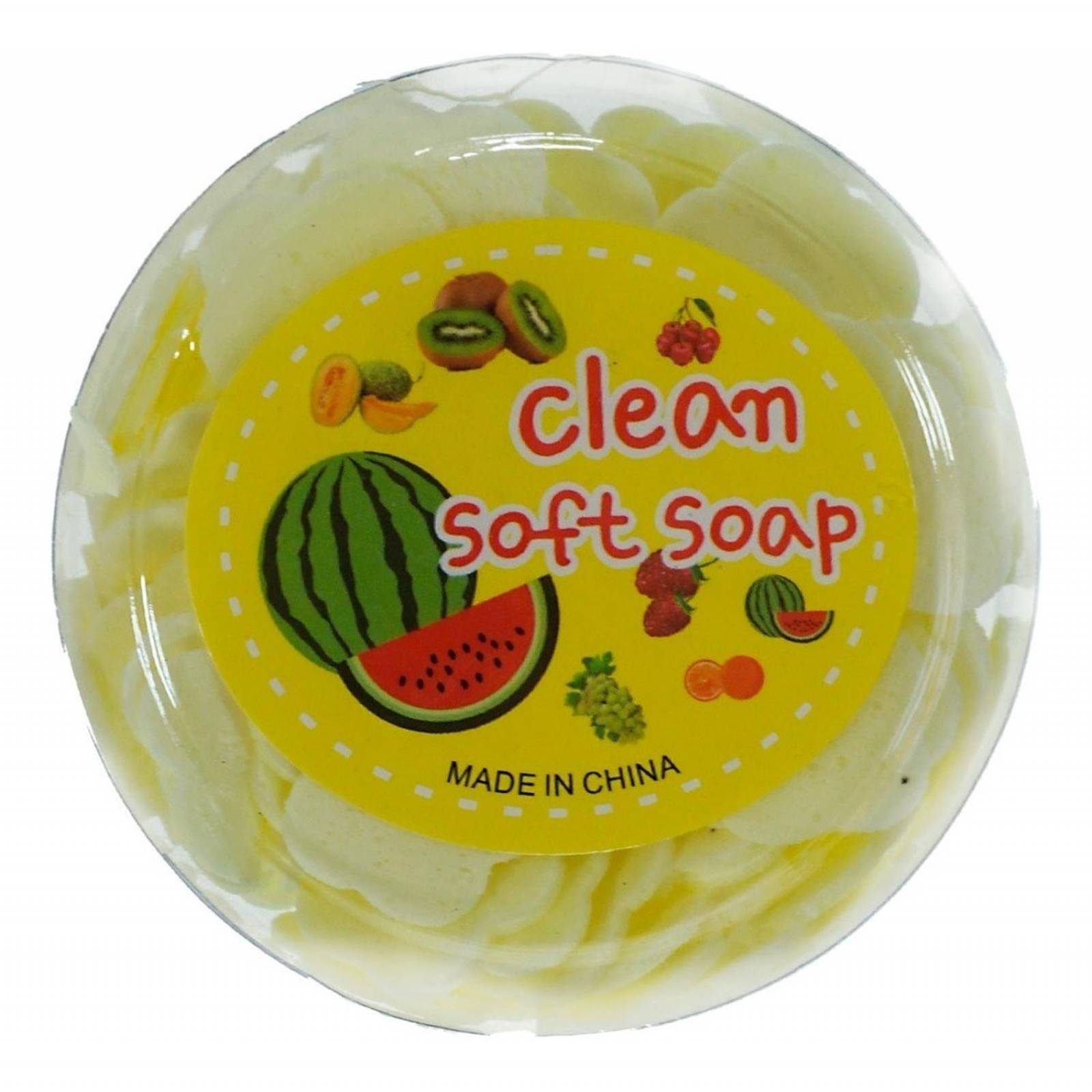 Láminas De Jabón Para Manos Papel Jabon Portátil 6pzs Sandia