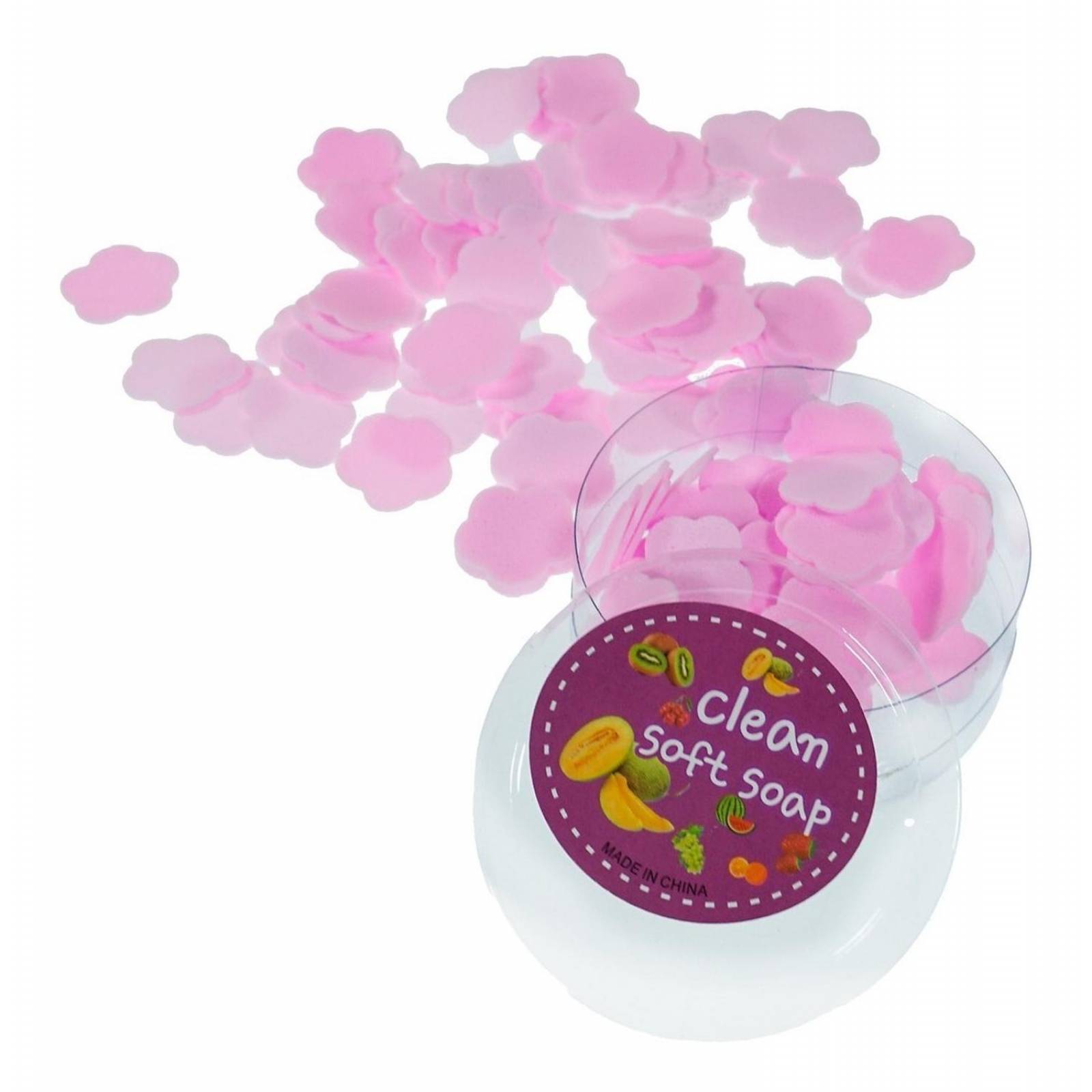 Láminas De Jabón Para Manos Papel Jabon Portátil 6pzs Melon