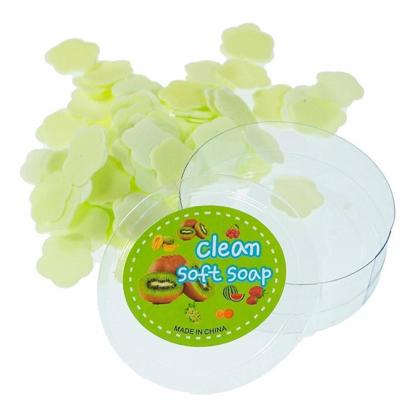 Láminas De Jabón Para Manos Papel Jabon Portátil 6pzs Kiwi