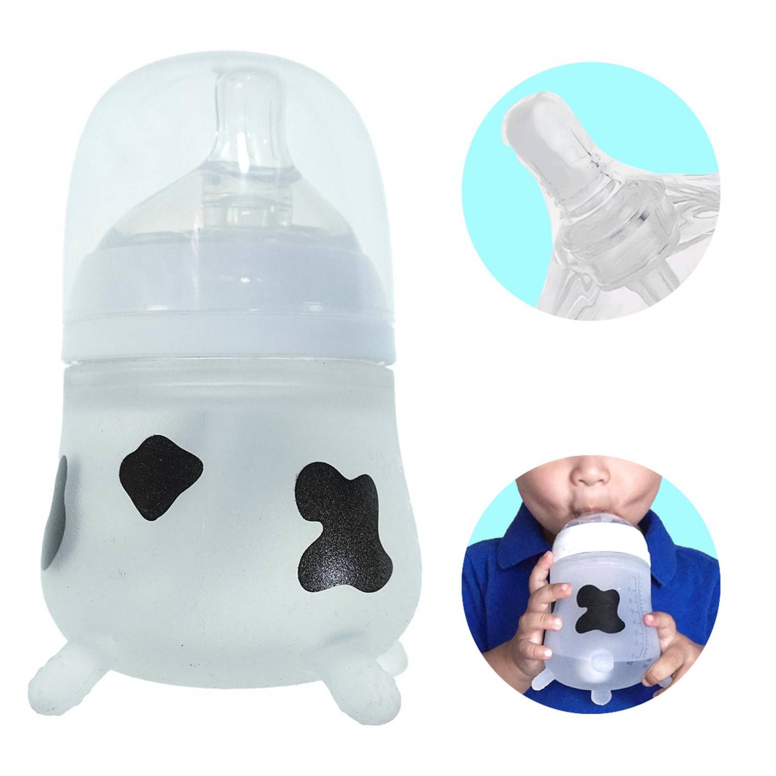 Mamila de silicon Biberon Coreano chupete  Bebes 150ml 1 pz 