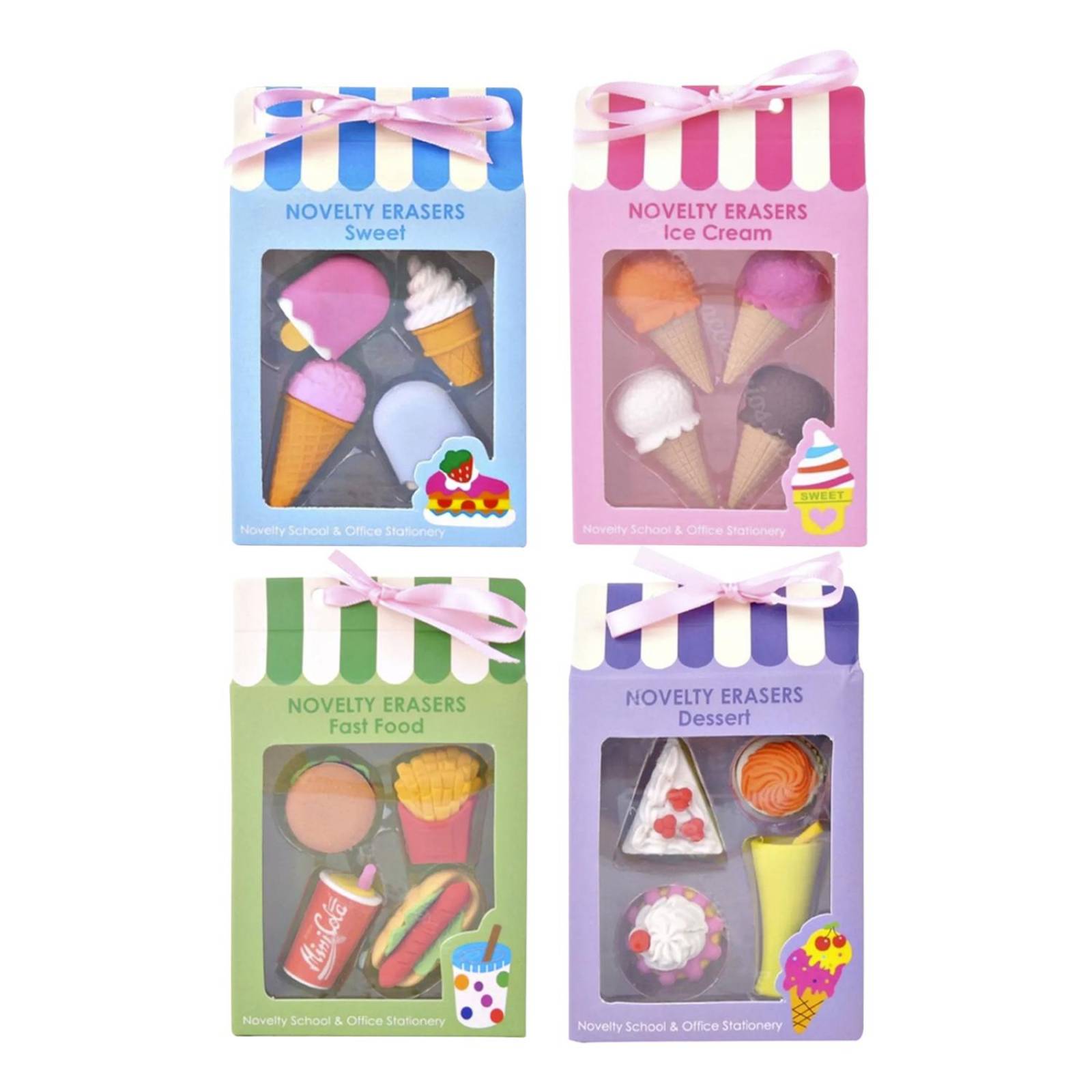 Goma para borrar de migajón borrador figuras Kawaii 4paq 