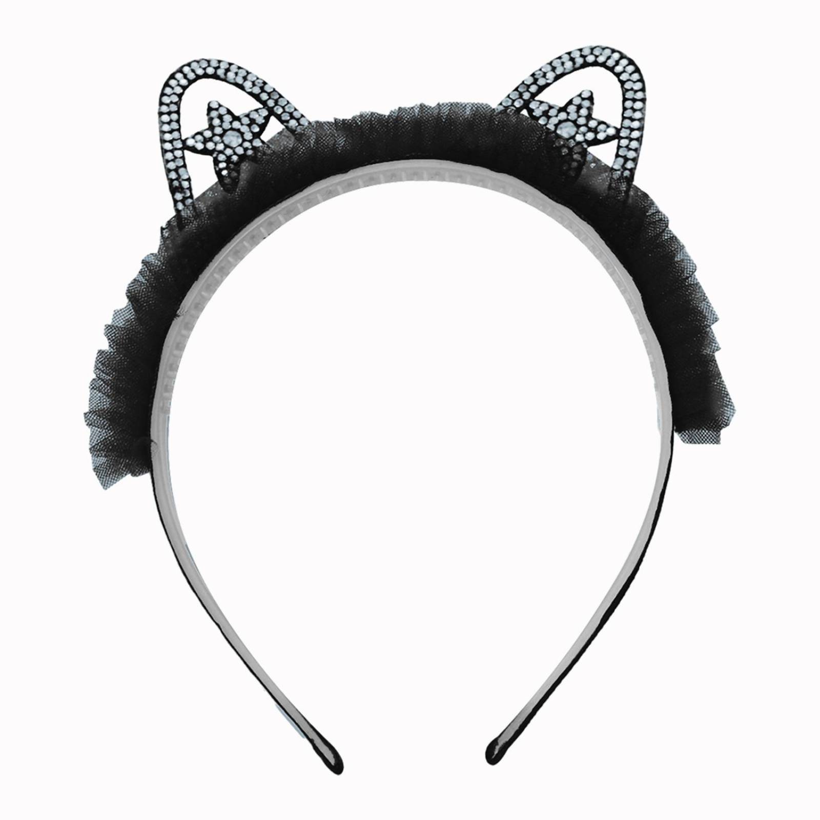 Diadema De Orejas De Gato Con Brillo Para Niña 6pz Colores Multicolor Estrella