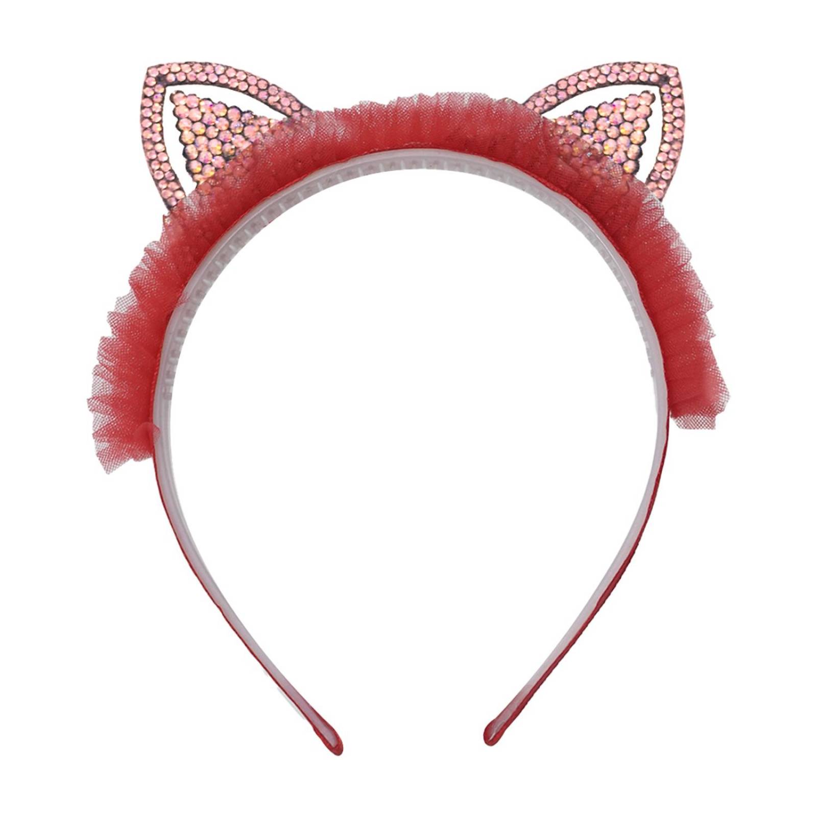 Diadema De Orejas De Gato Con Brillo Para Niña 6pz Colores Triangulo Multicolor