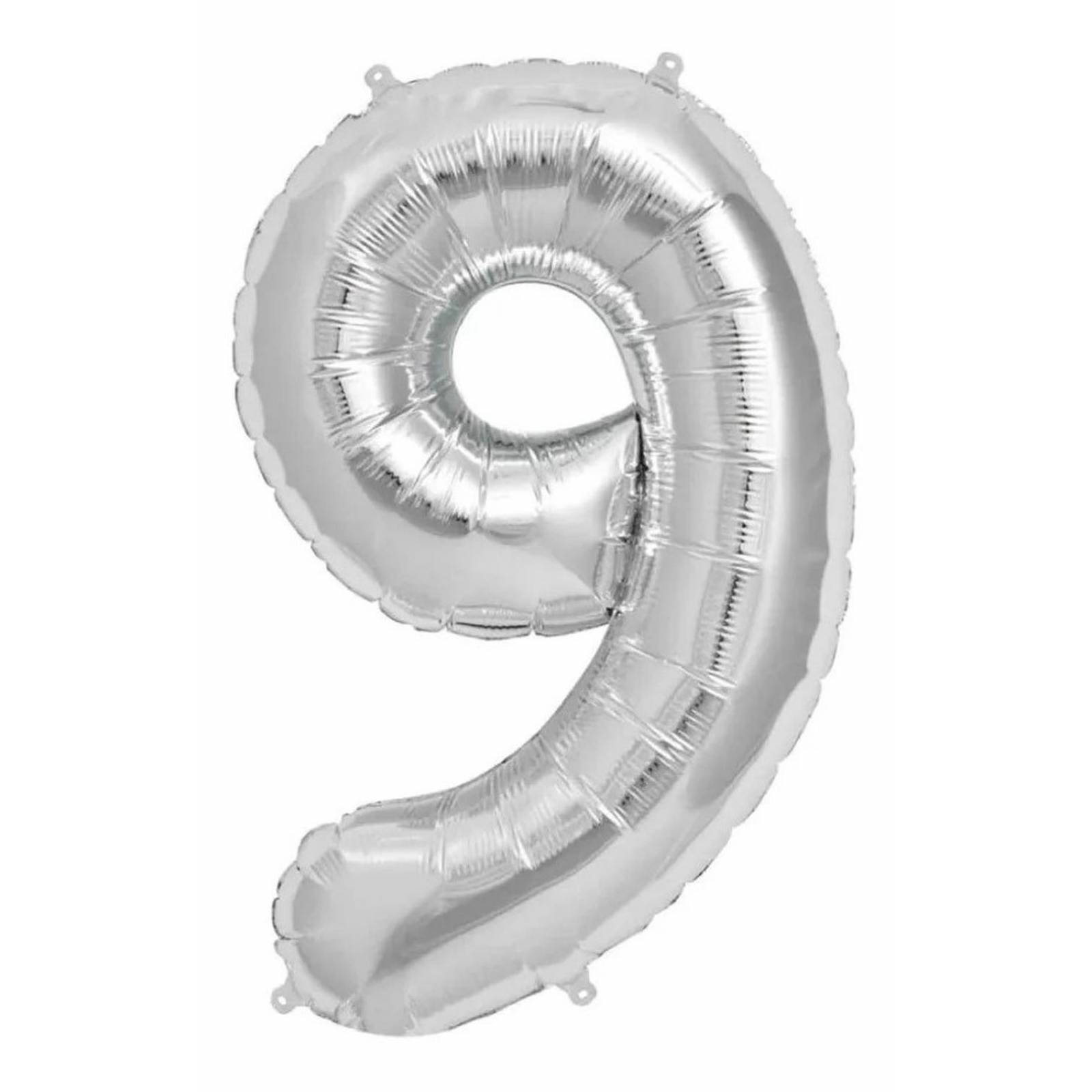 Globos Numeros Grandes 80cm PLATEADO