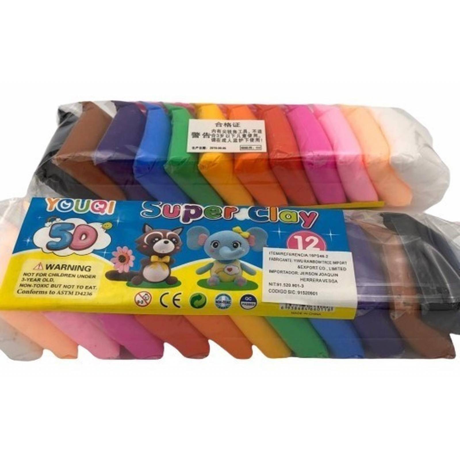 Foamy Moldeable Para Manualidades 24 Pz Plastilina Antiestre