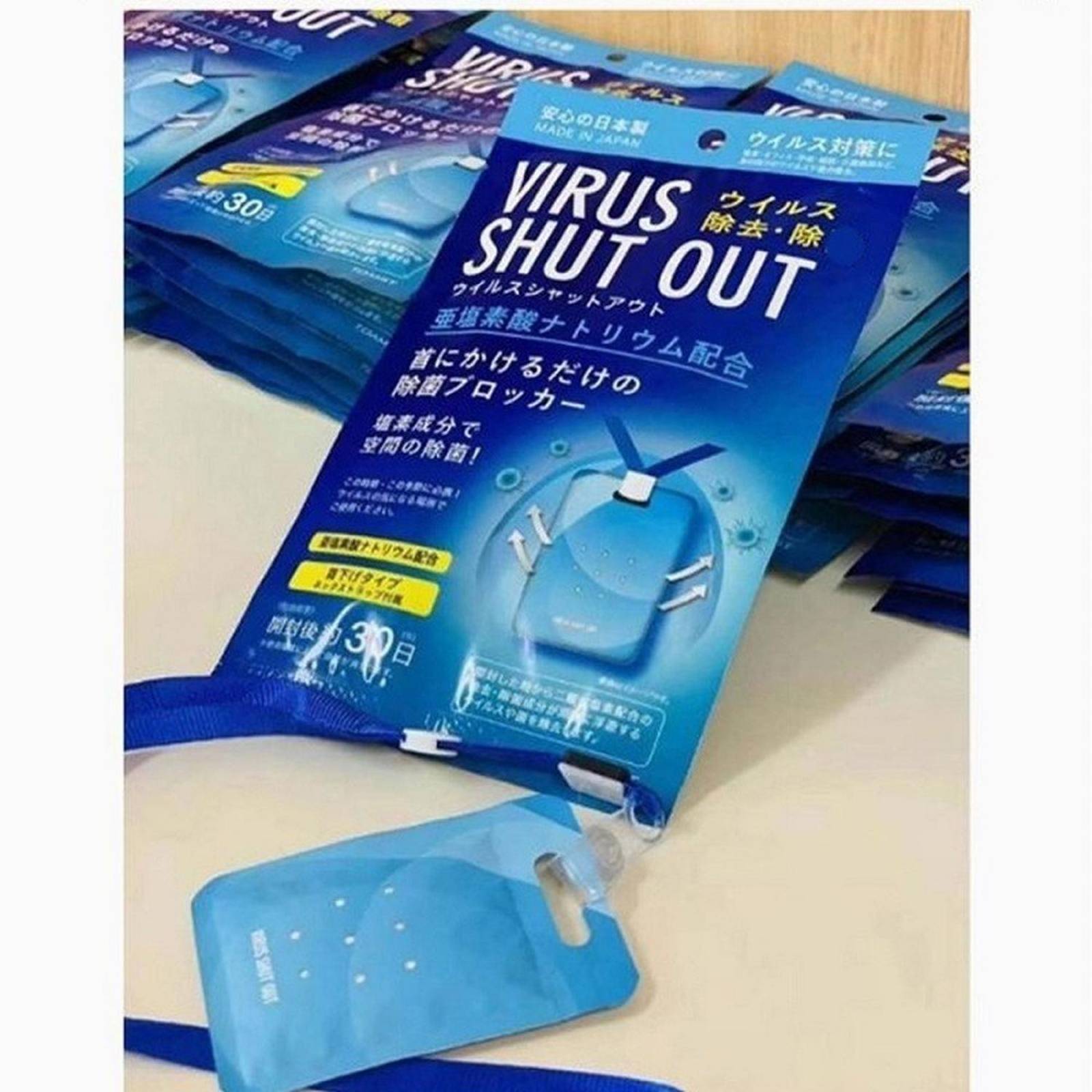 Tarjeta Sanitizante Virus Shut Out Card Anti Virus 6pz 