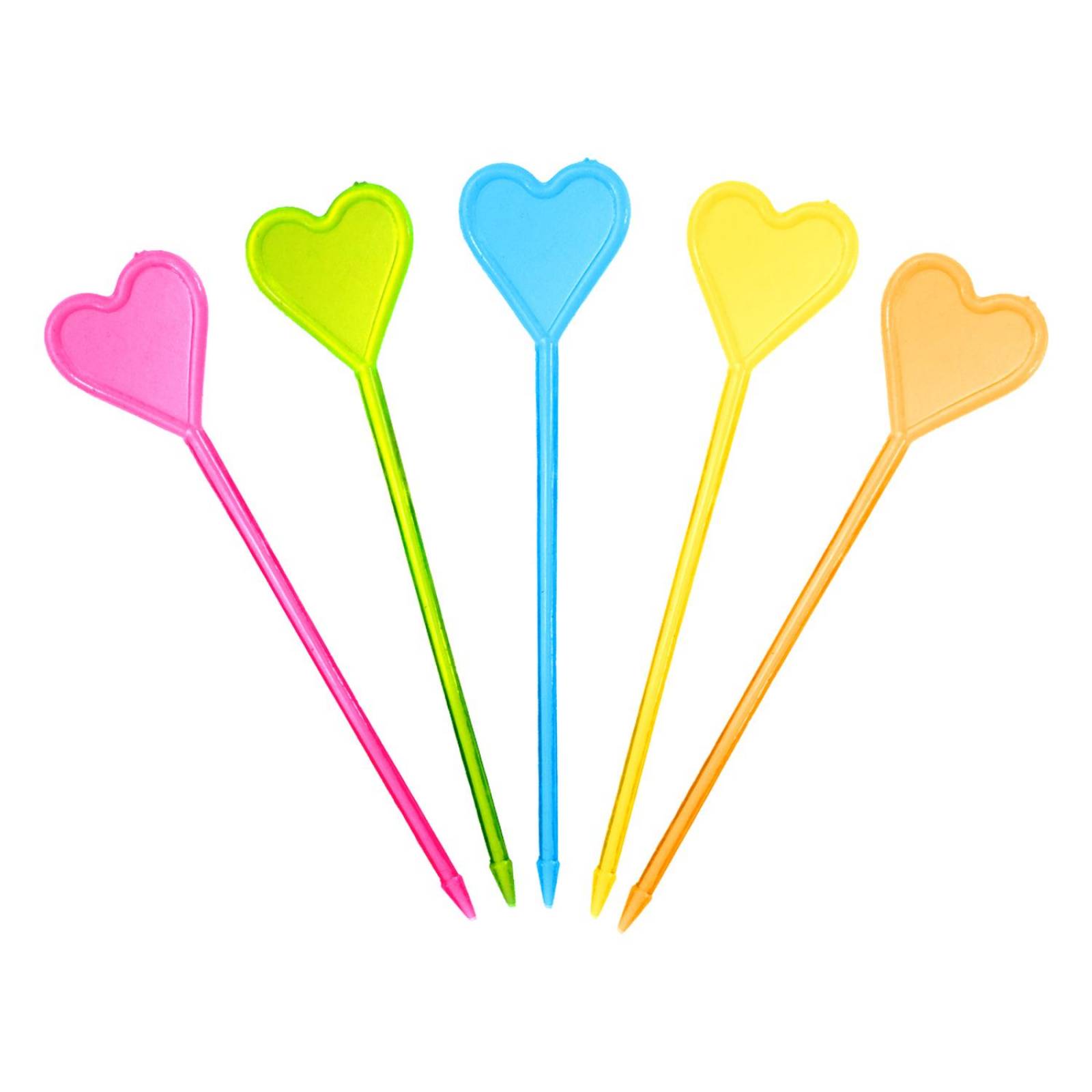 Palillos De Plastico Para Coctel Frutas Bebidas Fiesta 50pzs OK Picadientes