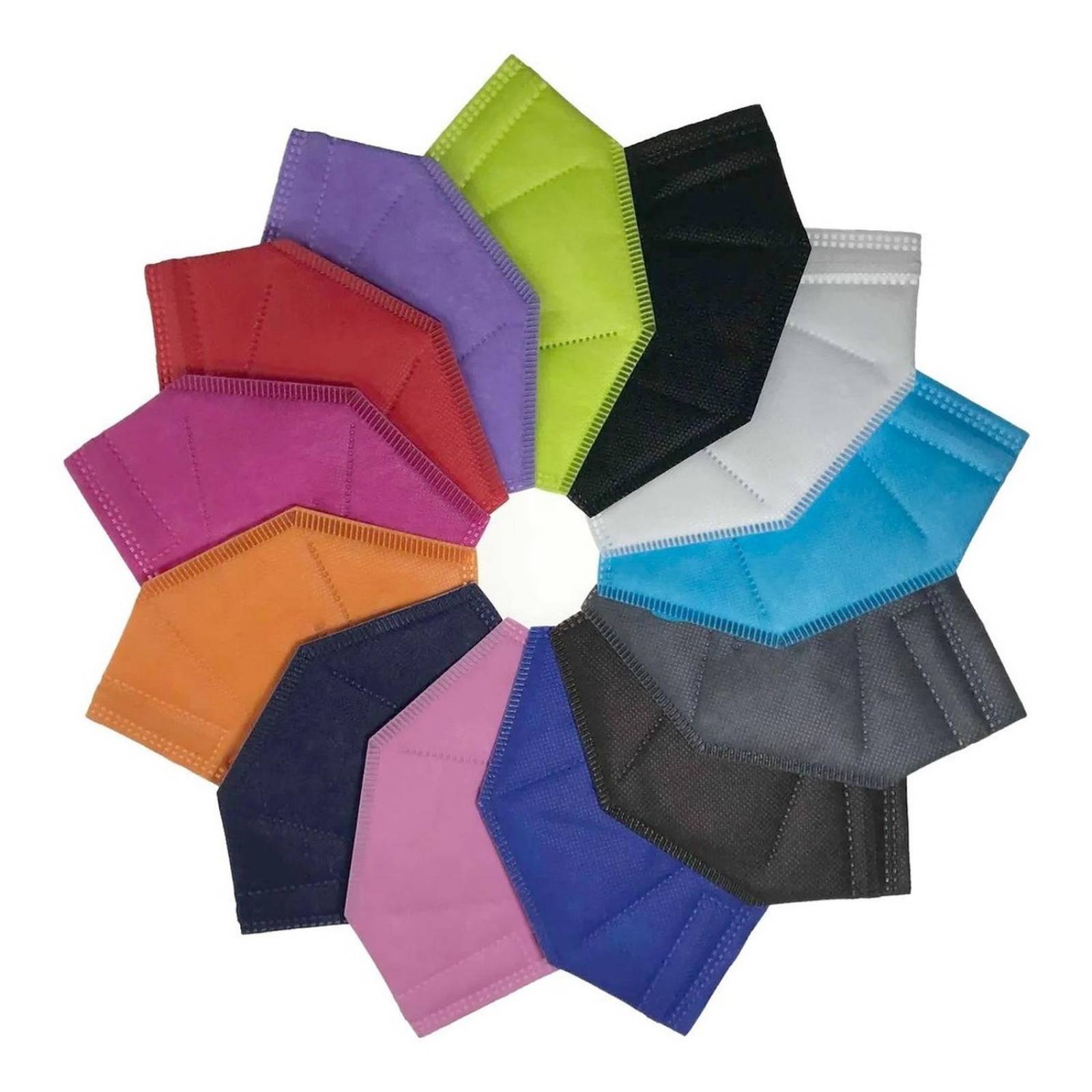 Kn95 Mascarillas Cubrebocas 100 Pzs Colores Tomods Calidad 