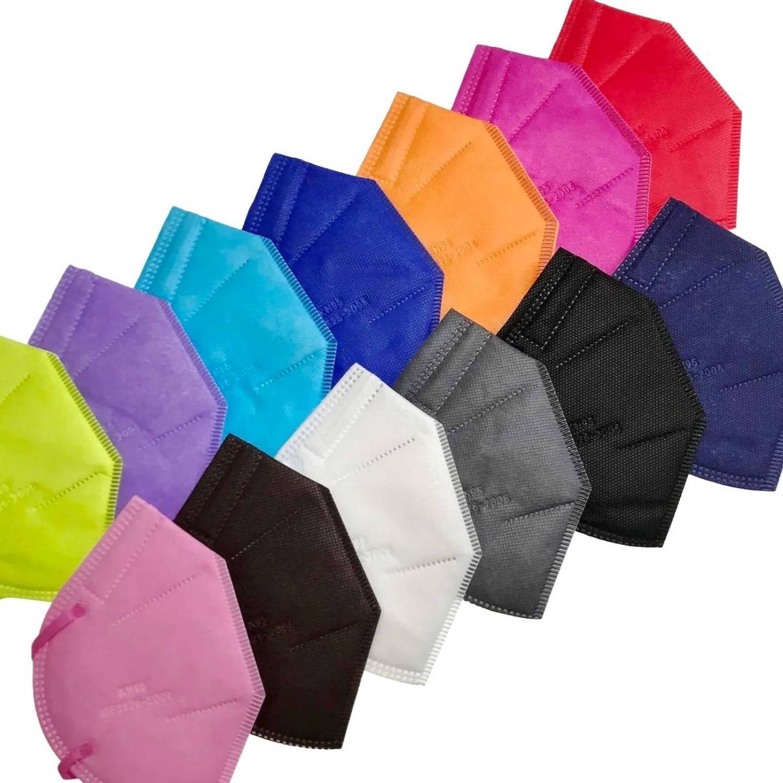Kn95 Mascarillas Cubrebocas 100 Pzs Colores Tomods Calidad 
