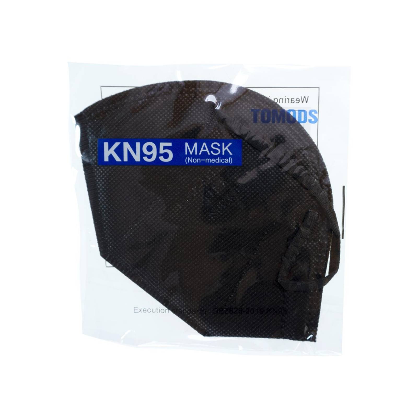 Kn95 Mascarillas Negro Caja10pz Cubrebocas Certificados 