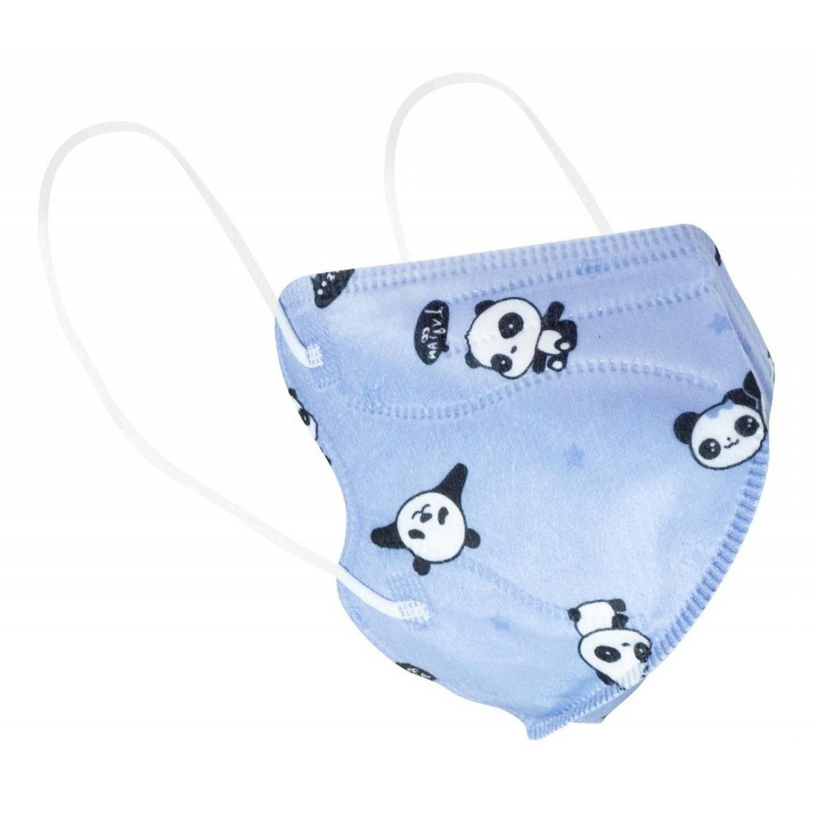 10 Cubrebocas kn95 Infantil Certificado, con 4 capas de protección, Edad sugerida 4 a 10 años. Mascarilla fabricada en  polipropileno, algodon y elástico, desechable.