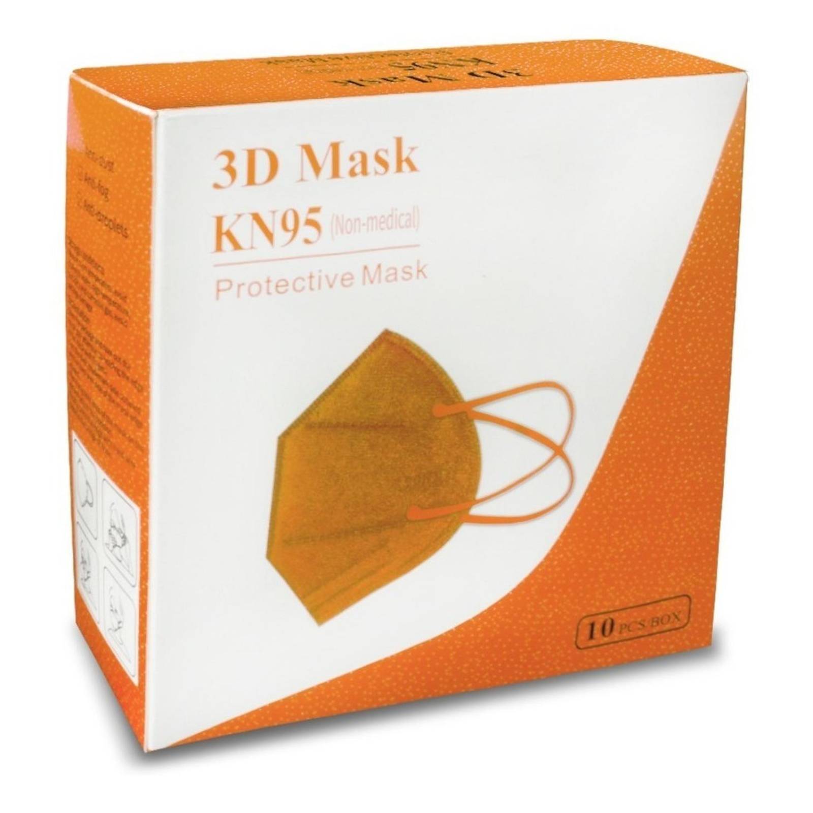 Cubrebocas Kn95 Super Brillantes Colores Metalicos 10pzs Bronce.