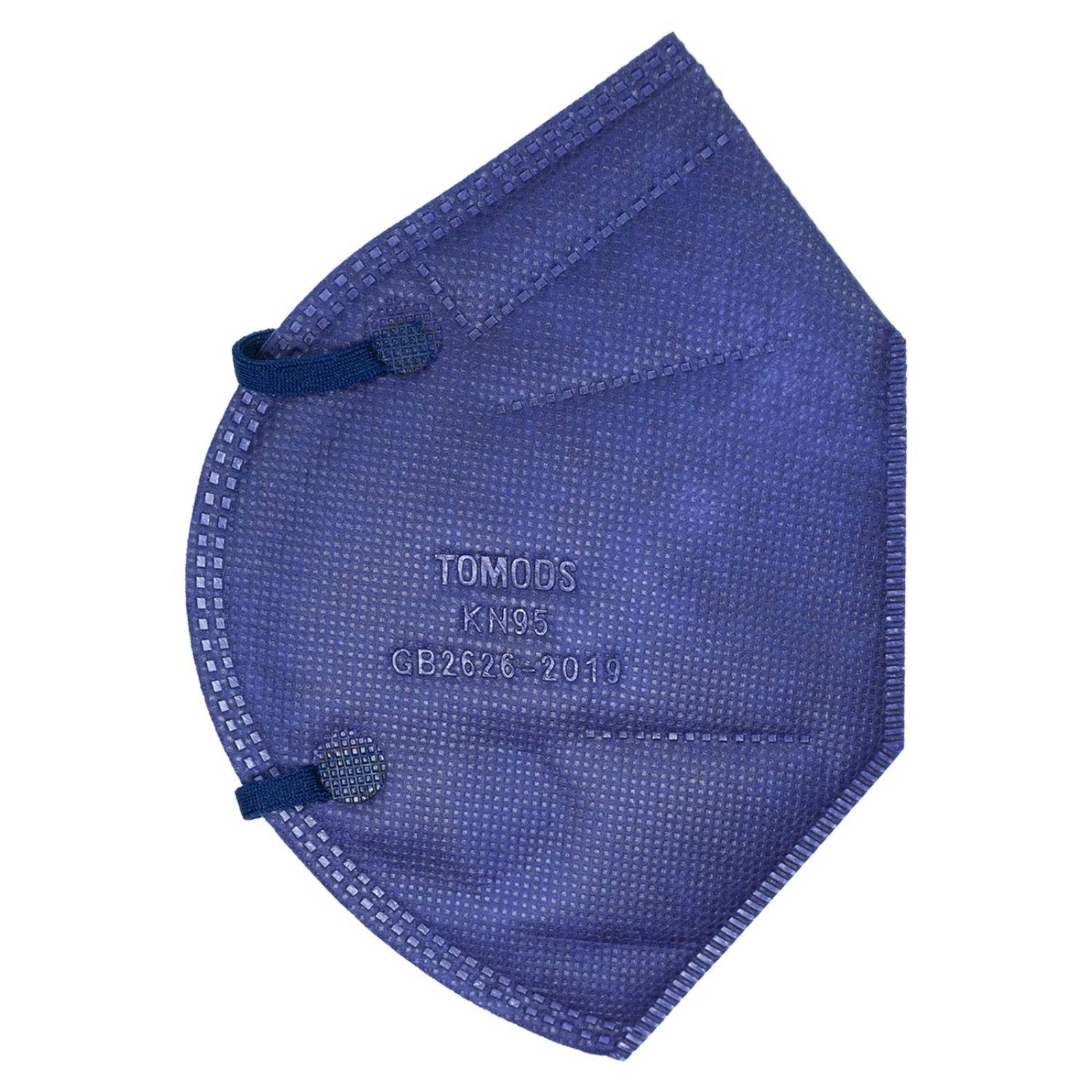 Cubrebocas Kn95 Tomods Mascarillas Certificados Caja 10 Pzs Azul marino Azul Marino.