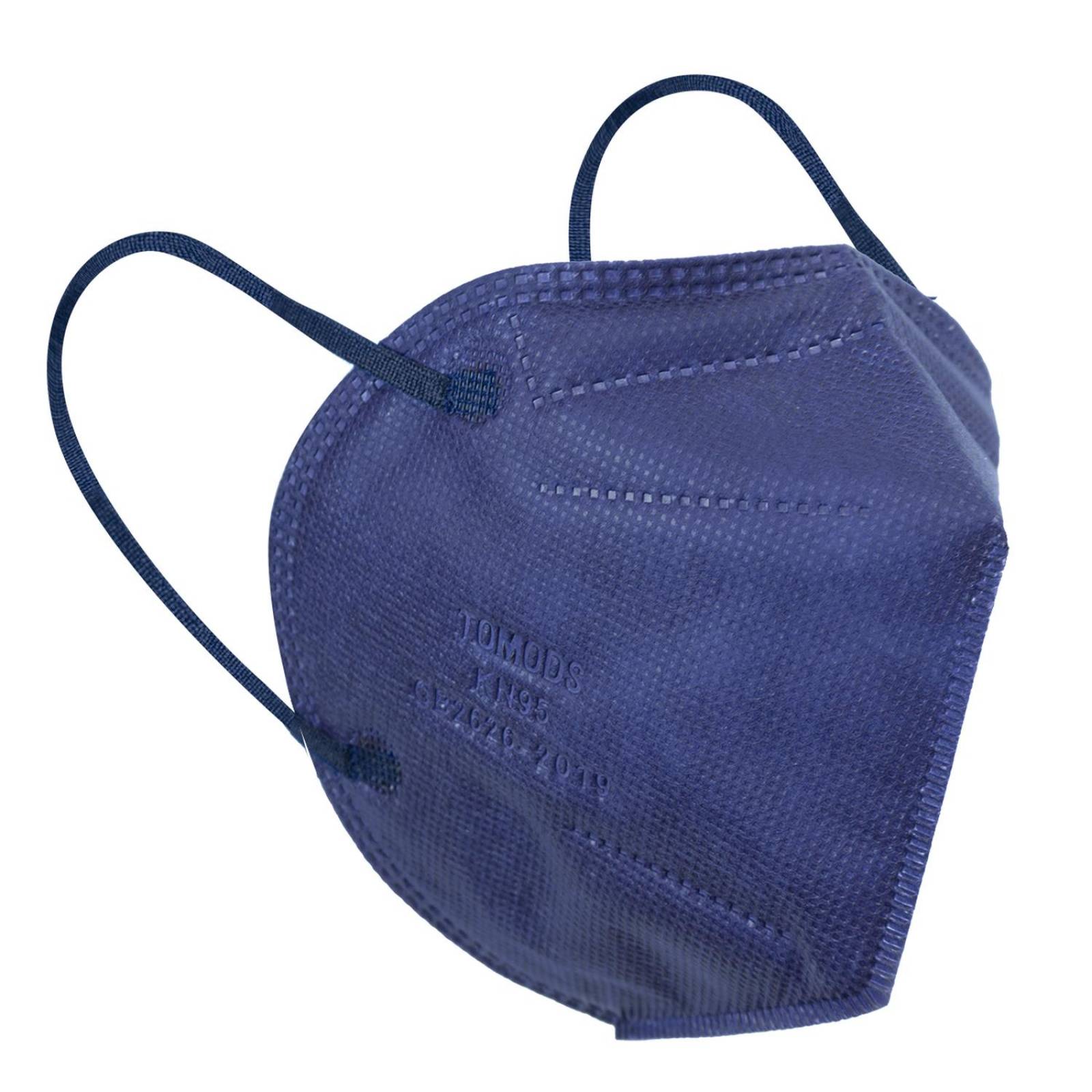 Cubrebocas Kn95 Tomods Mascarillas Certificados Caja 10 Pzs Azul marino Azul Marino.