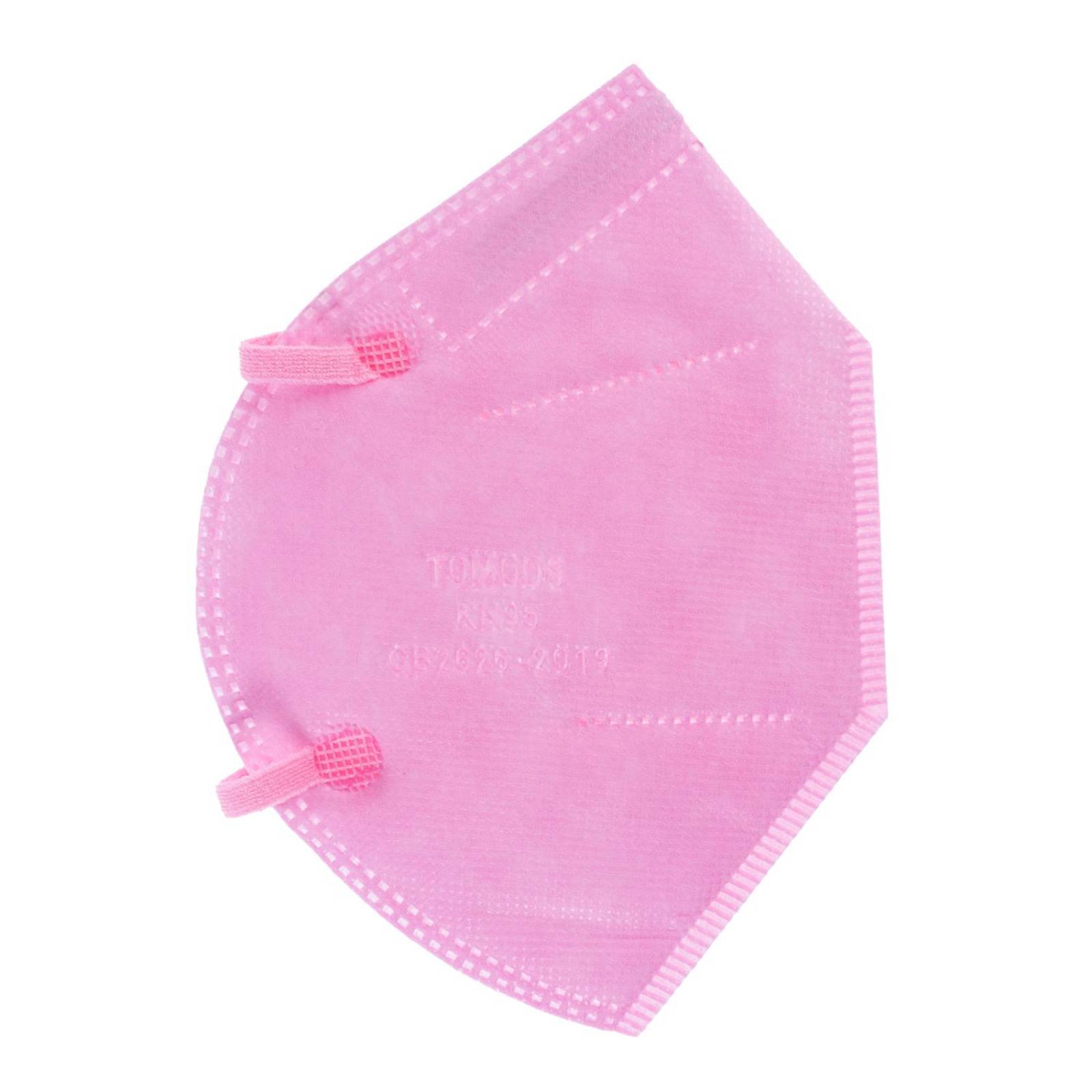 Cubrebocas Kn95 Tomods Mascarillas Certificados Caja 10 Pzs Rosa.