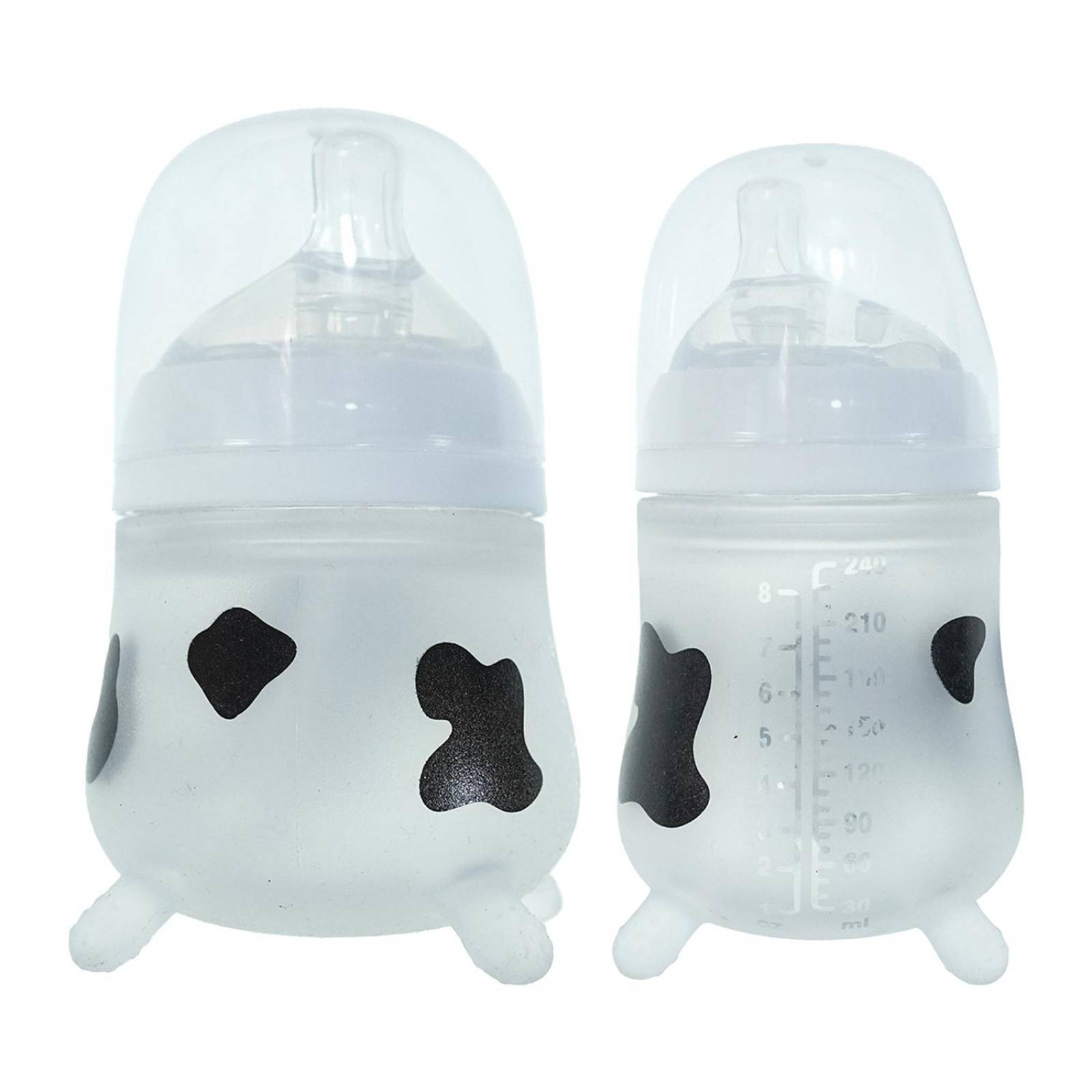 Mamila biberón de silicón anticólicos antirreflujo de 240 y 150ml 2pz 
