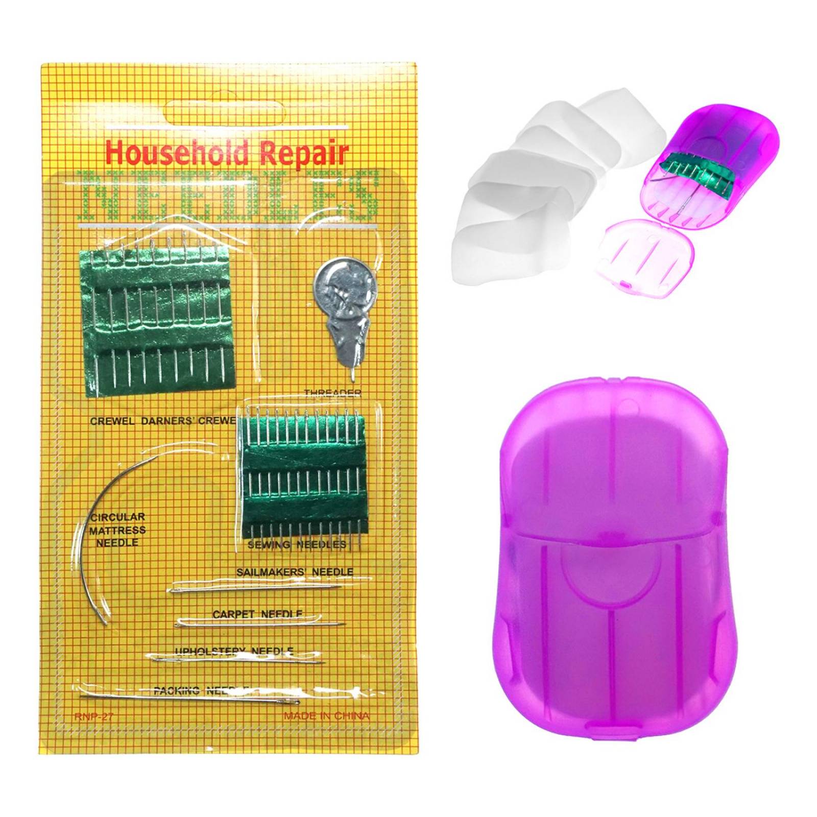 Agujas Para Coser a mano 5 paquetes con 130 pzs 