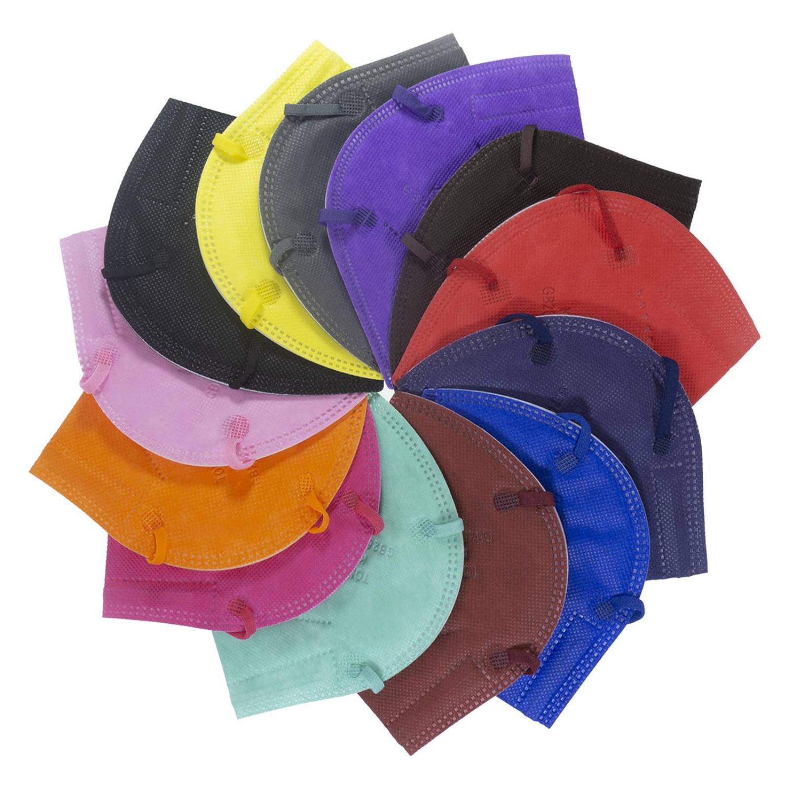 Kn95 Mascarillas Cubrebocas Lavables 13 Pzs Colores Tomods Mixto 2