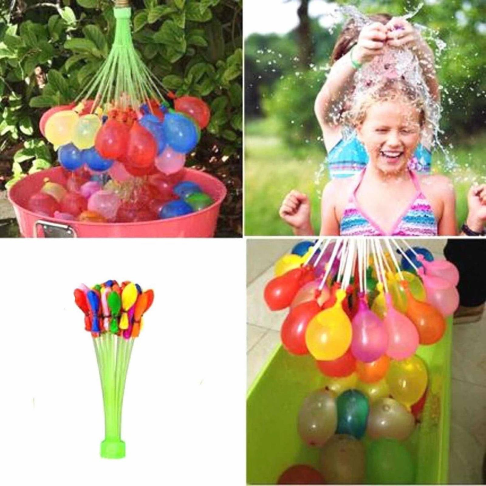 Globos De Agua 1110pz Happy Baby Balloons Bunch Juguete Agua 