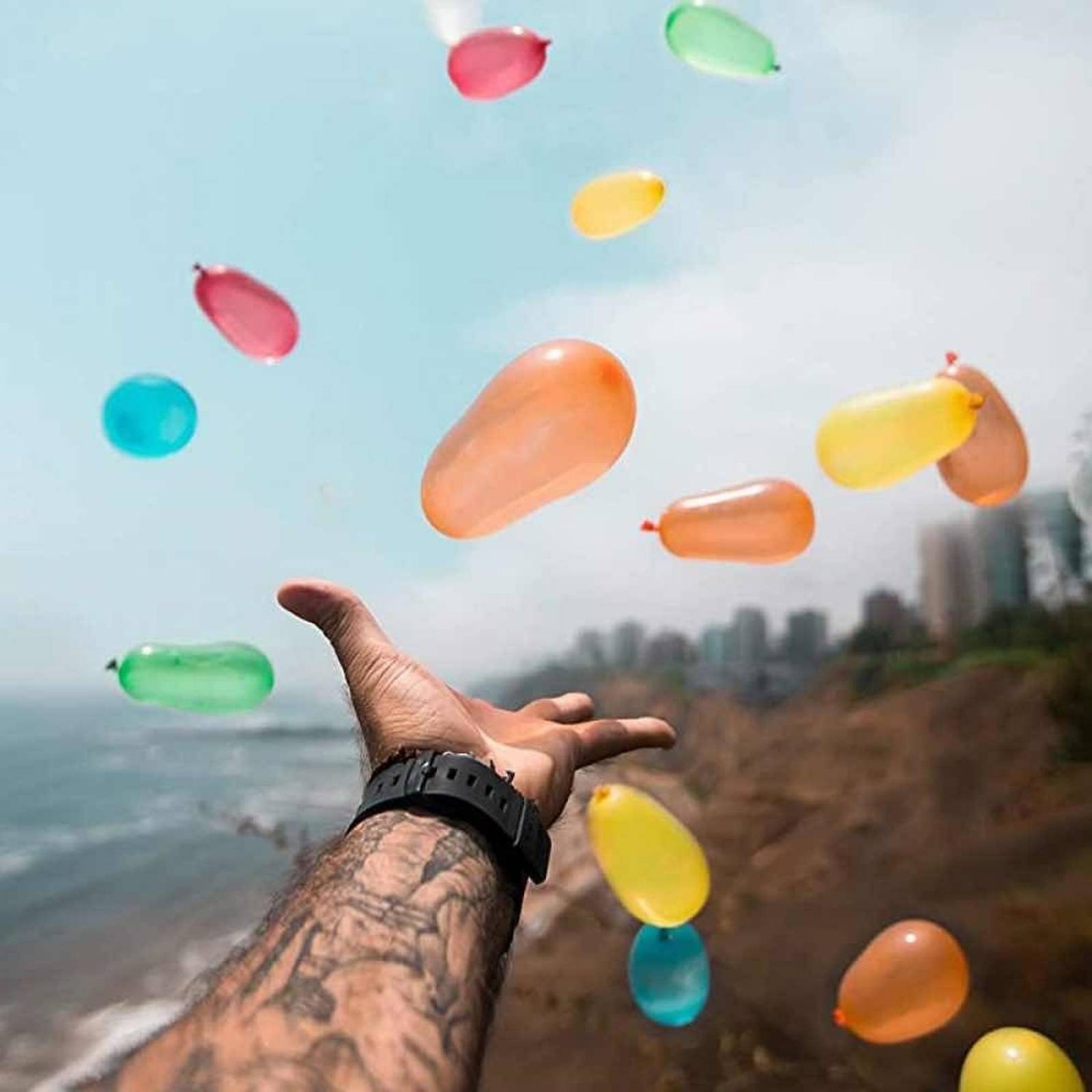 Globos De Agua 1110pz Happy Baby Balloons Bunch Juguete Agua 