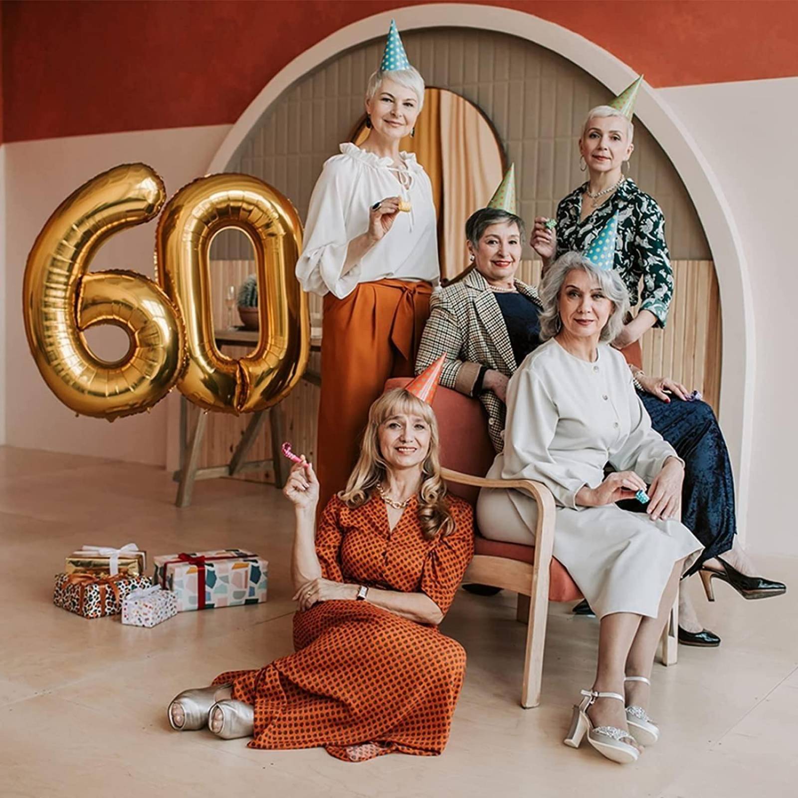 Numero Globo Metalico Plata Dorado Grande 82cm Decoracion Número 4 Dorado