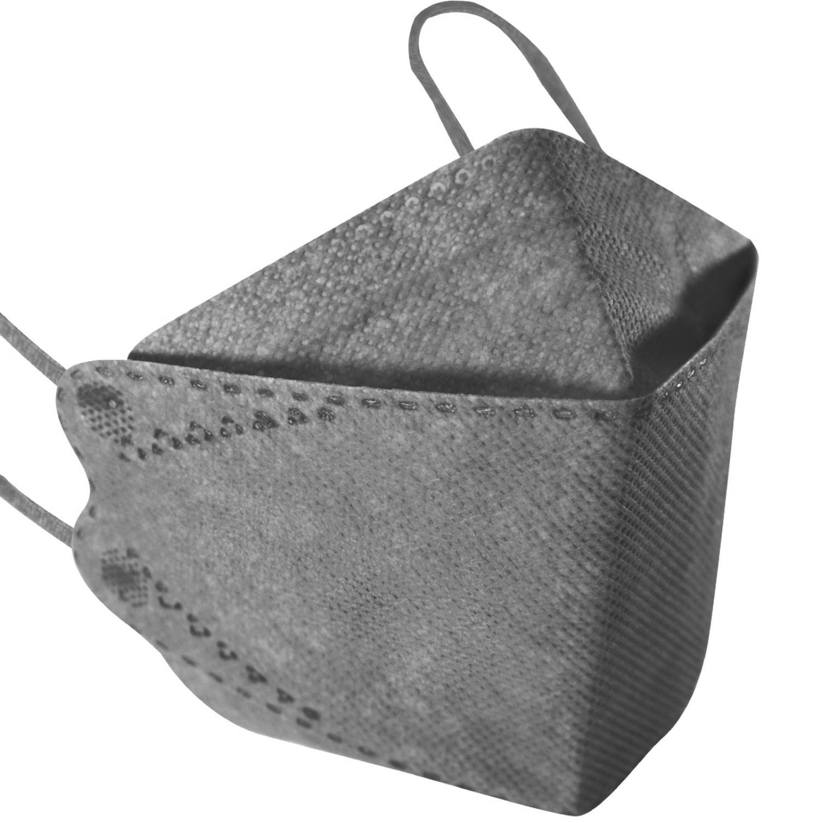 Cubrebocas Kf94 Infantil Mascarillas De Colores 15 Pzs Gris