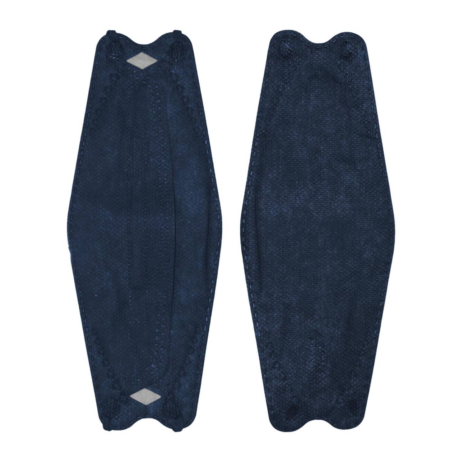 Cubrebocas Kf94 Mascarillas 3d Colores 10pzs Filtración 94% Azul marino.