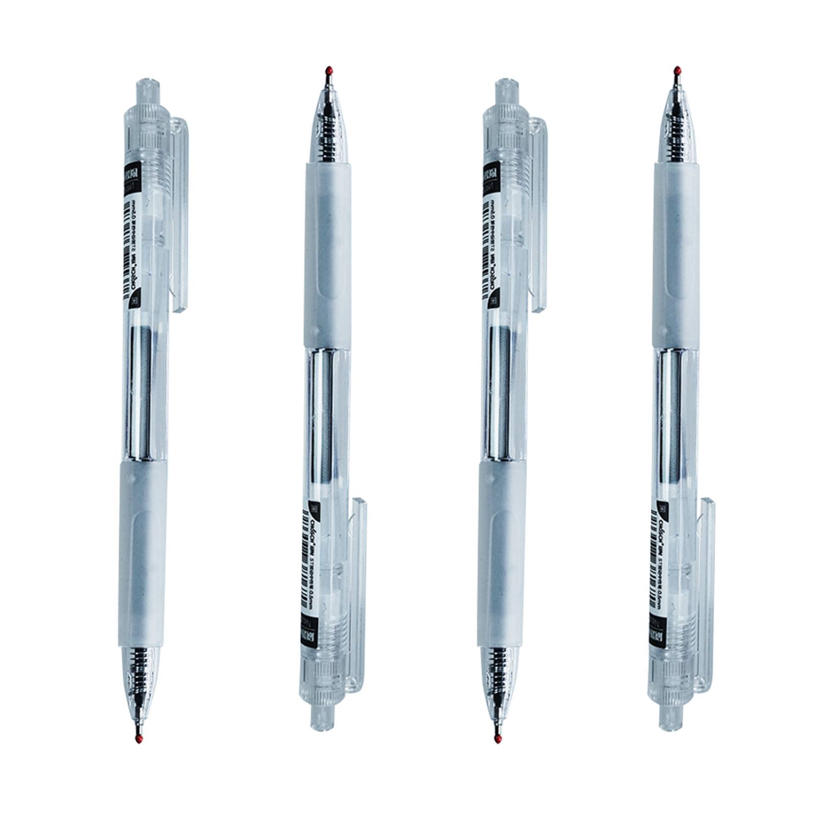 Pluma De Gel Retráctil 12 Piezas Bolígrafo Lapicero Cristal 