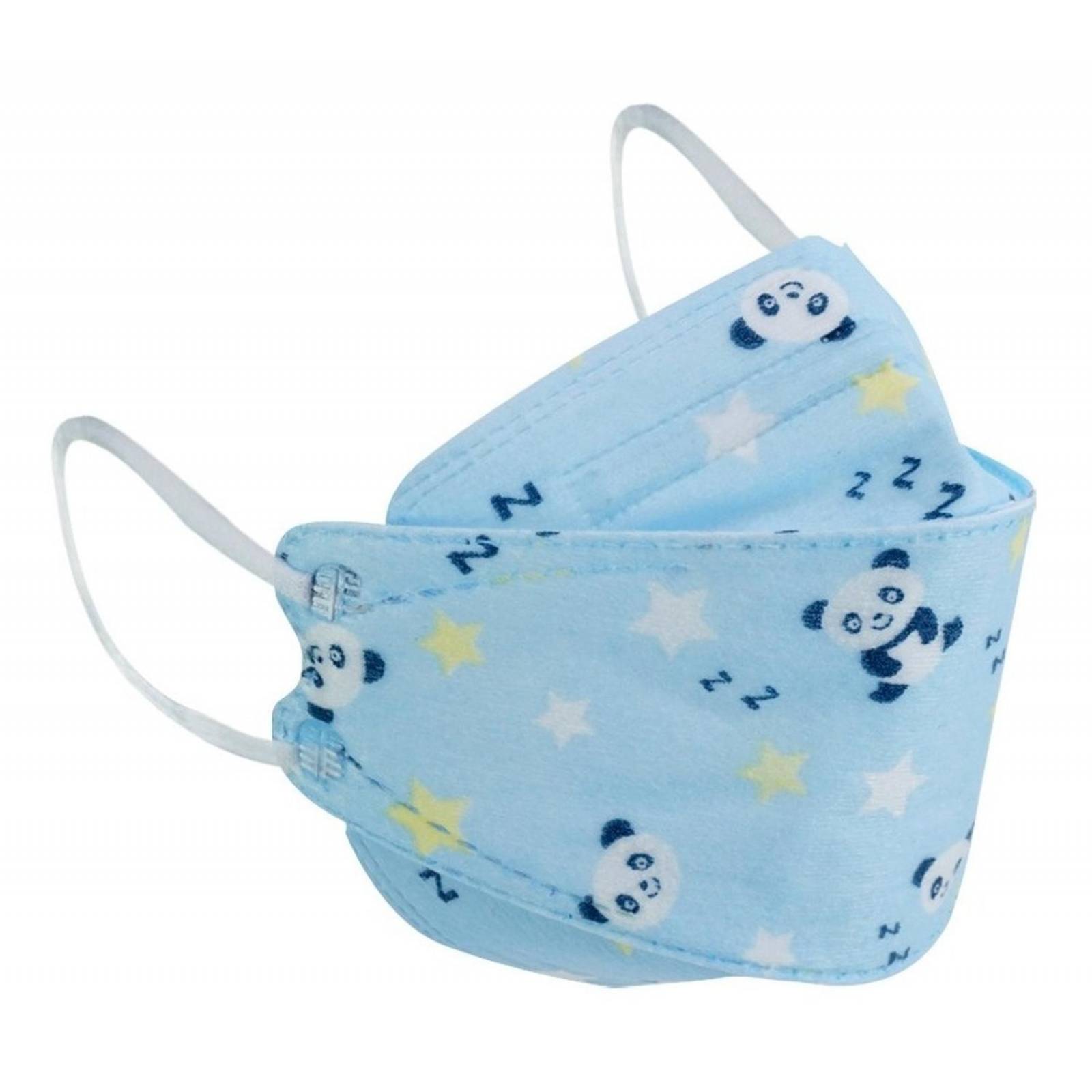 Cubrebocas Kf94 Infantil Mascarillas De Niño 10 Pzs Azul Pandita.