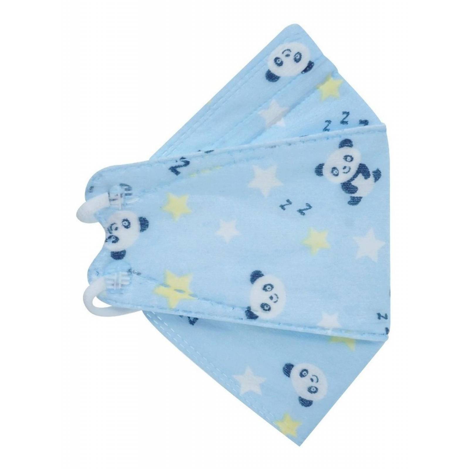 Cubrebocas Kf94 Infantil Mascarillas De Niño 10 Pzs Azul Pandita.