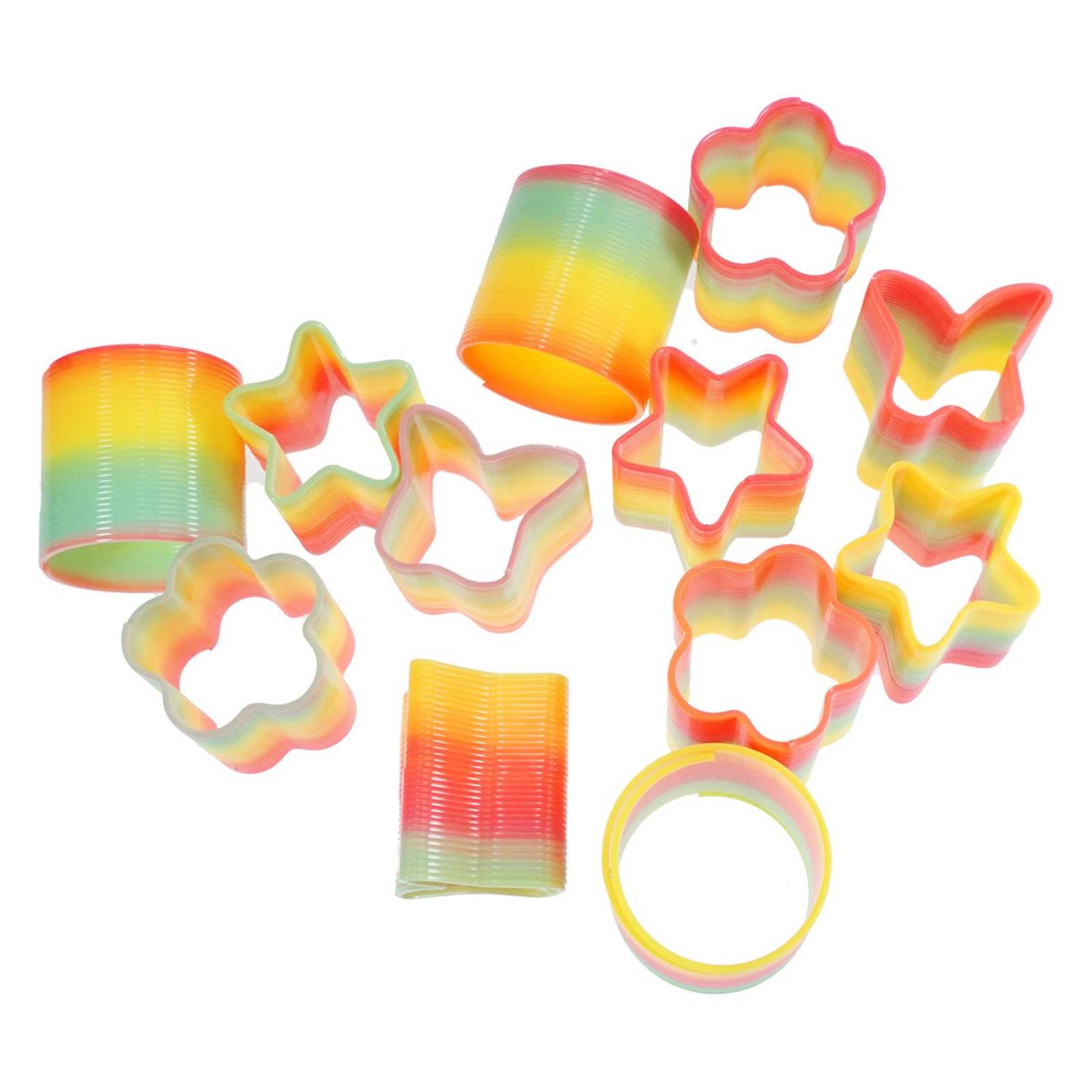 Juego De Resortes Gusano Espiral Rainbow Magic Spring 12pzs